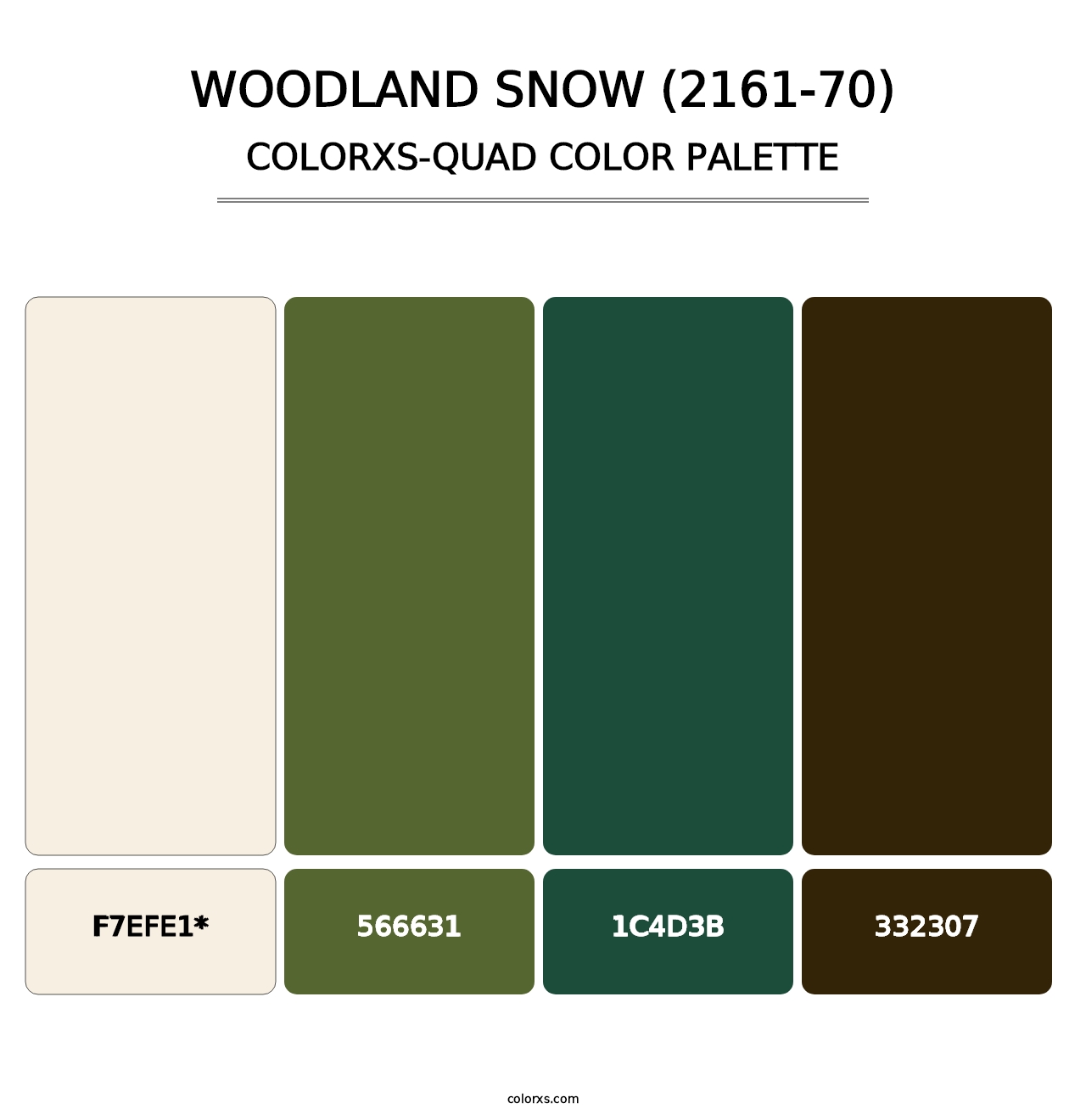 Woodland Snow (2161-70) - Colorxs Quad Palette