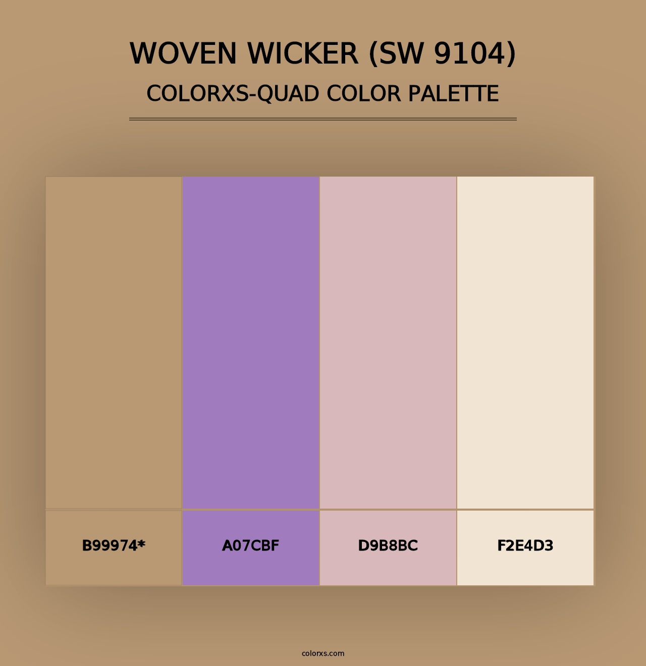 Woven Wicker (SW 9104) - Colorxs Quad Palette