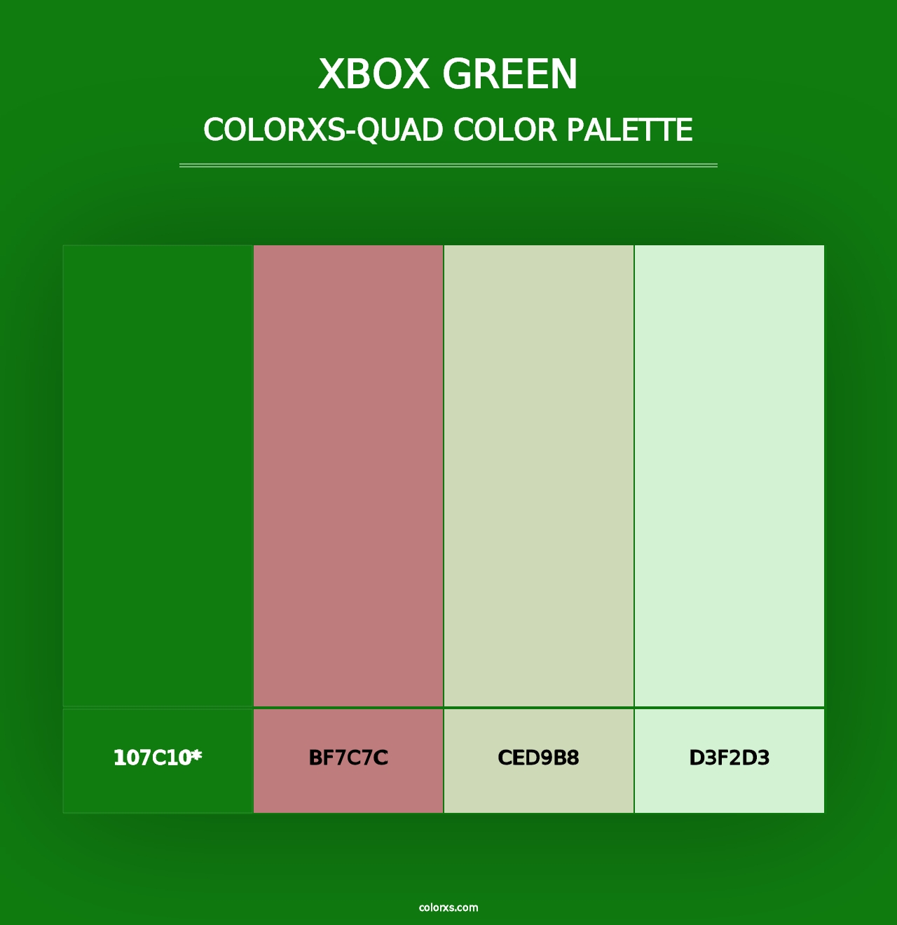 Xbox Green - Colorxs Quad Palette