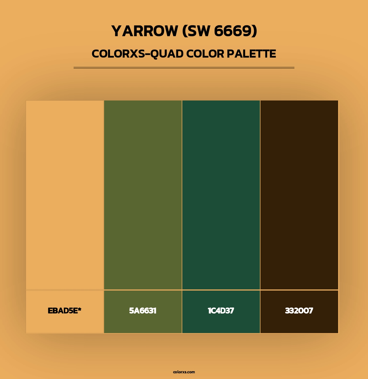 Yarrow (SW 6669) - Colorxs Quad Palette