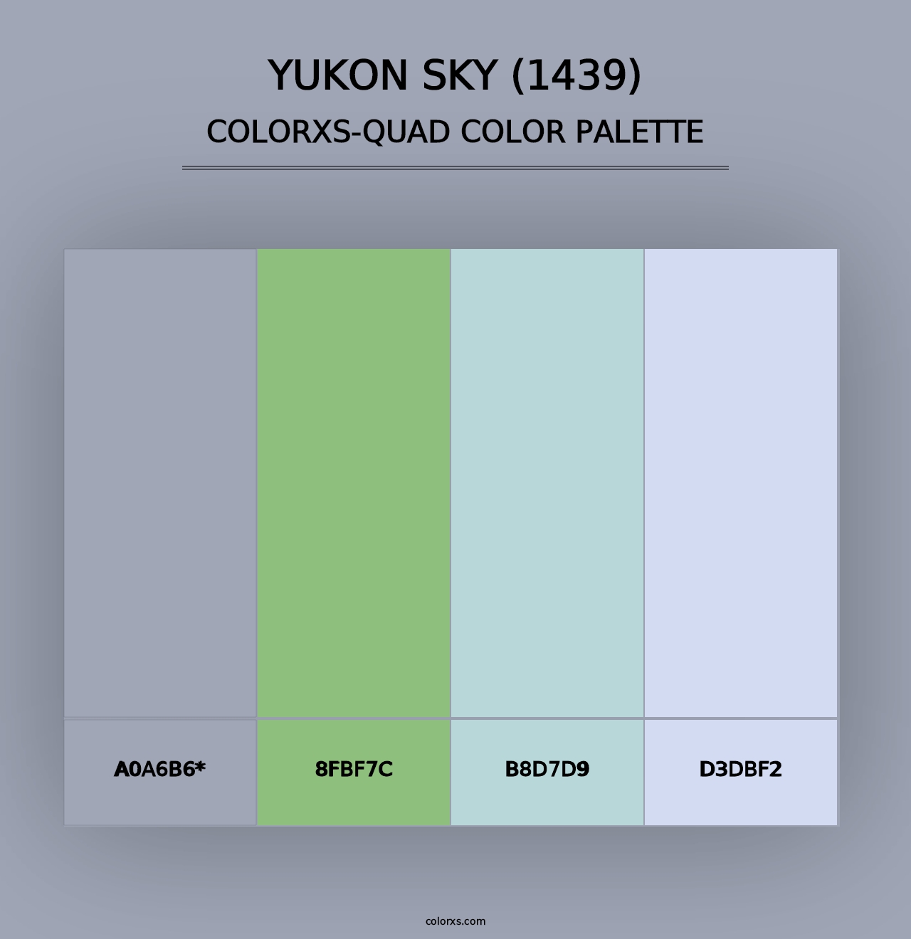 Yukon Sky (1439) - Colorxs Quad Palette