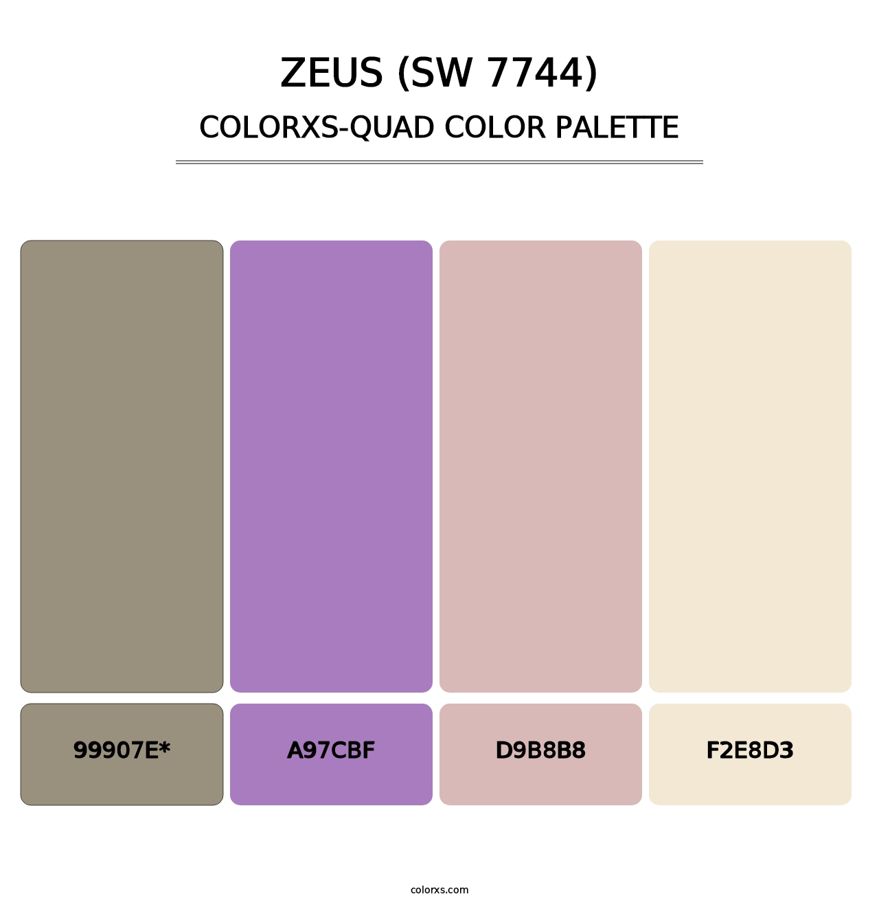 Zeus (SW 7744) - Colorxs Quad Palette