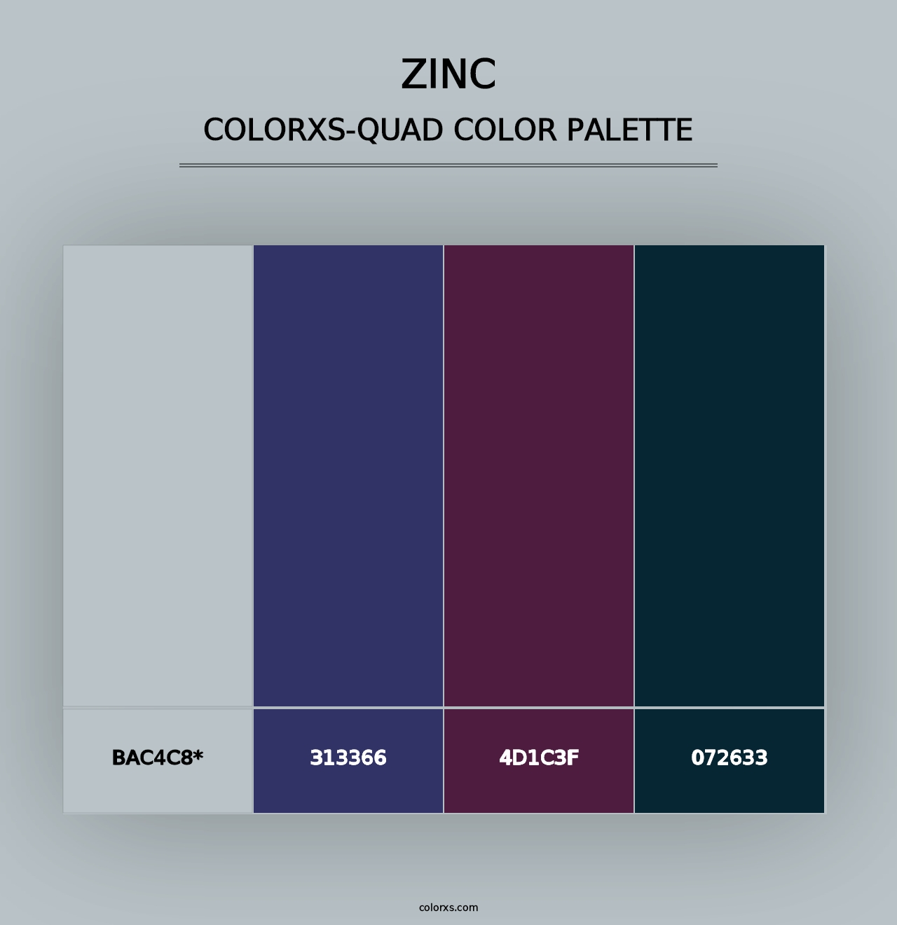 Zinc - Colorxs Quad Palette