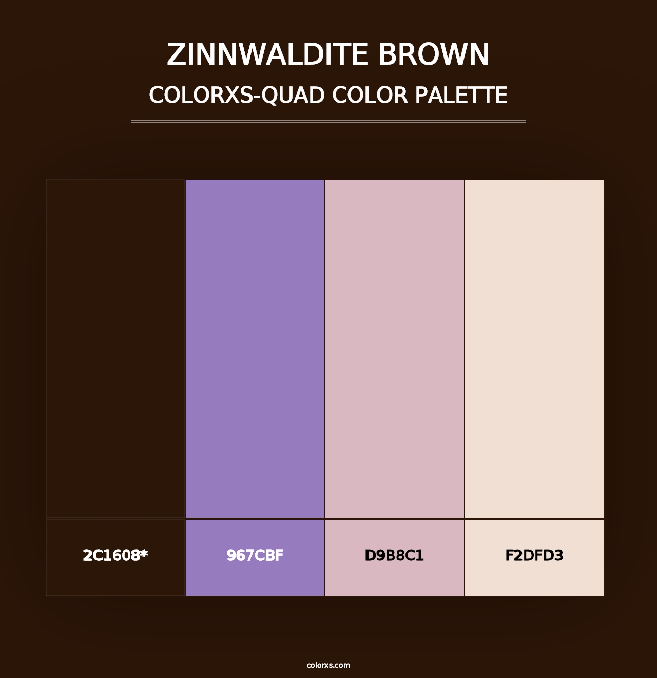 Zinnwaldite Brown - Colorxs Quad Palette