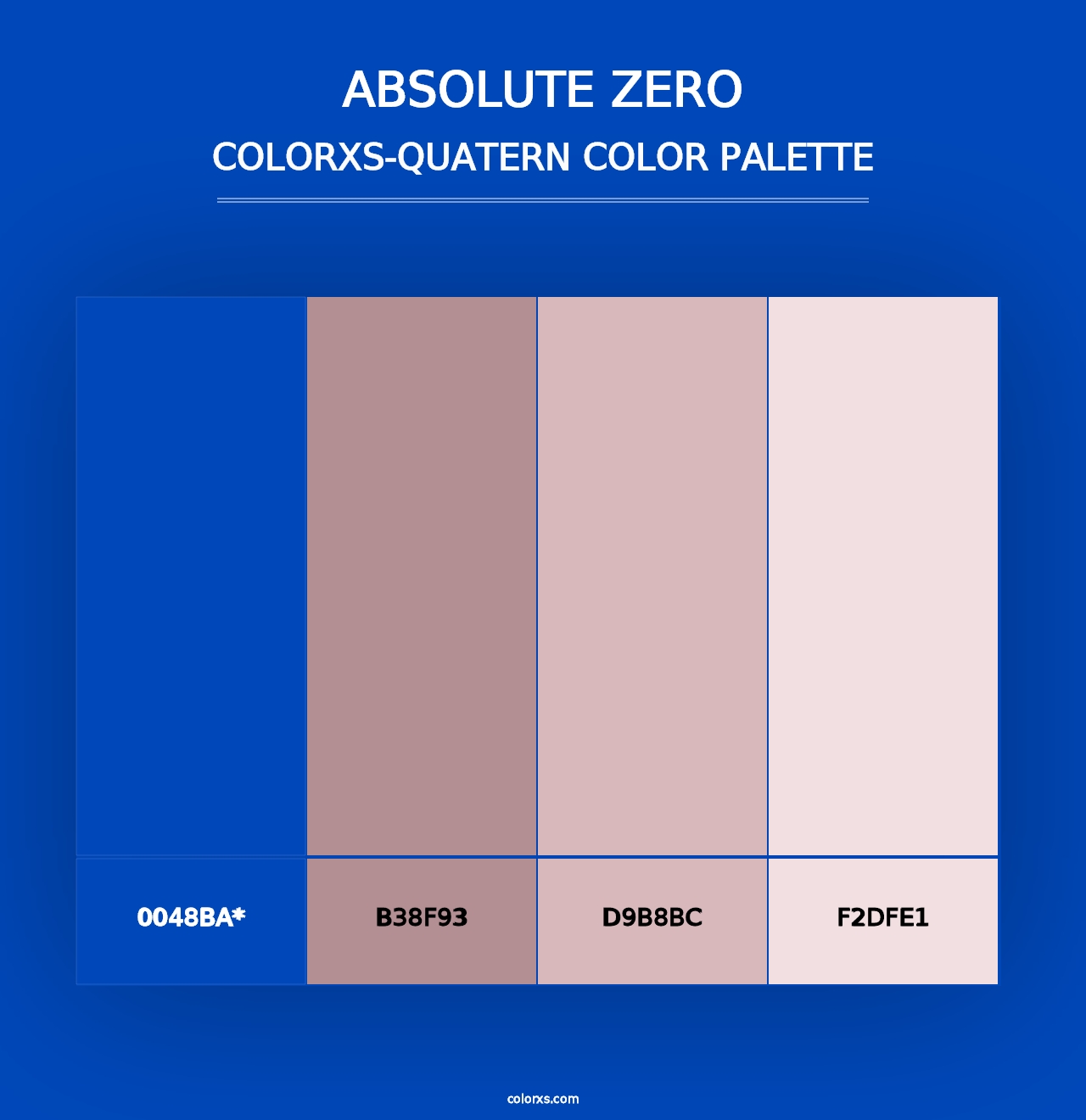 Absolute Zero - Colorxs Quad Palette