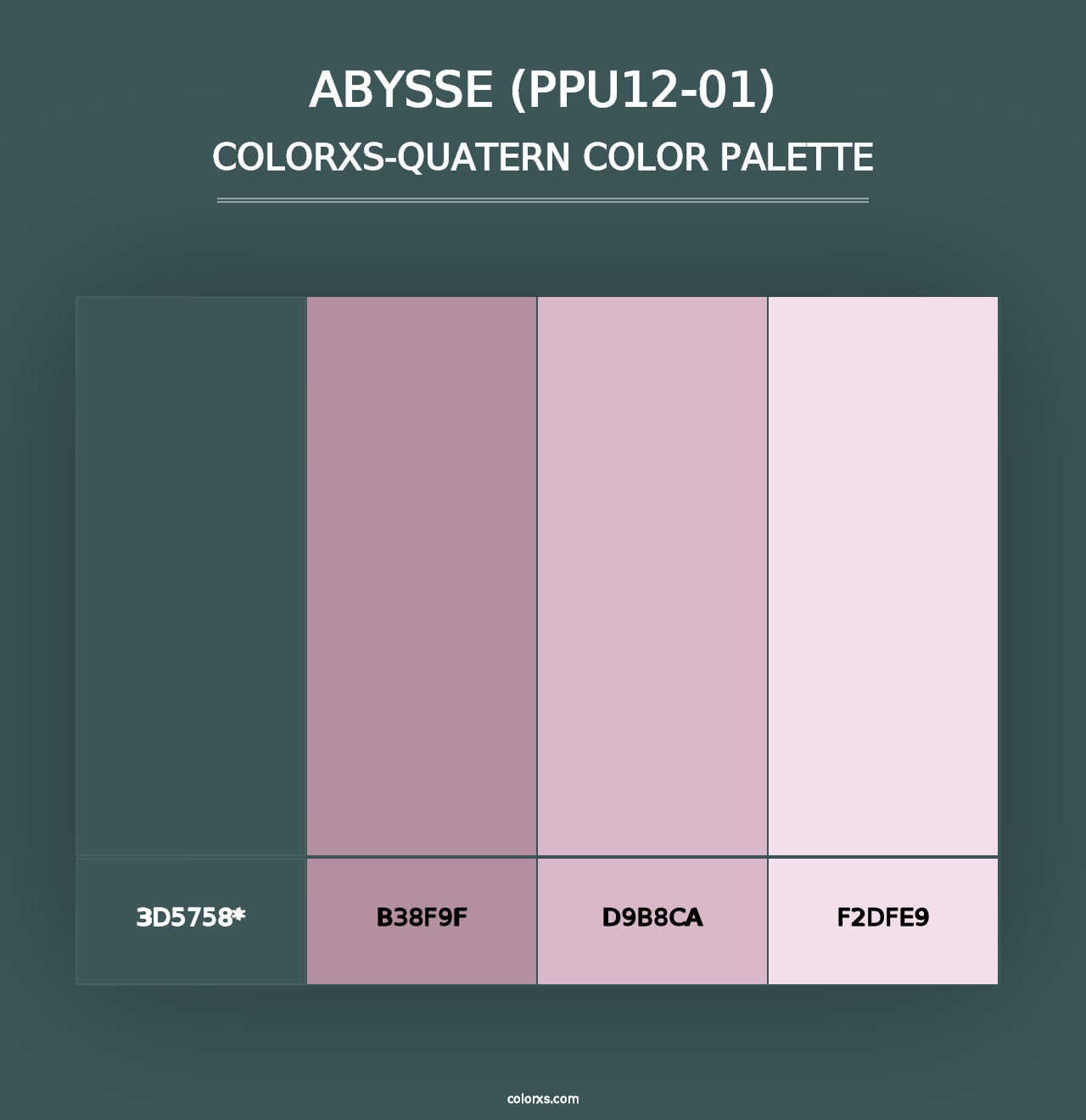 Abysse (PPU12-01) - Colorxs Quad Palette