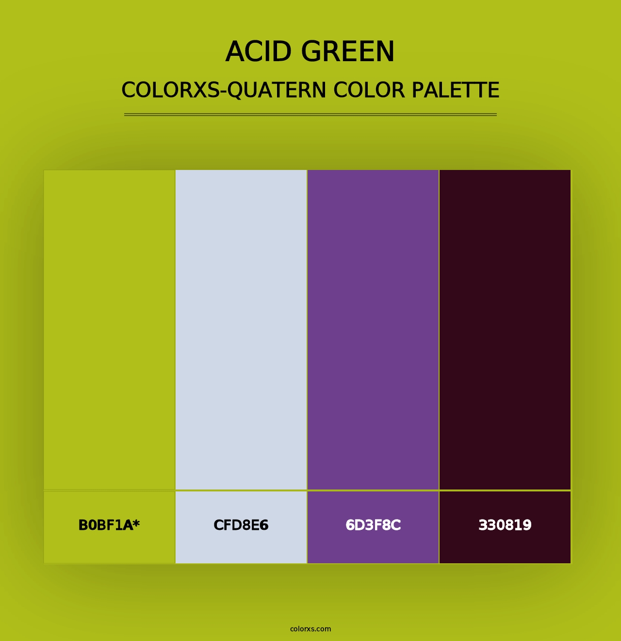 Acid Green - Colorxs Quad Palette