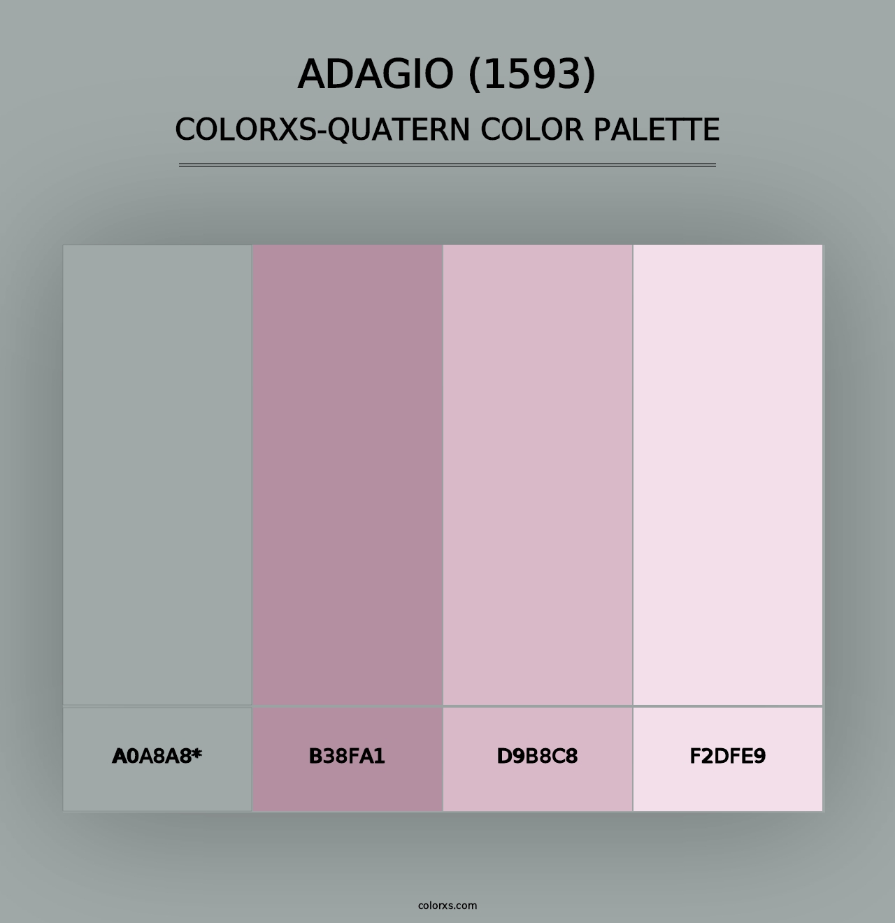 Adagio (1593) - Colorxs Quad Palette