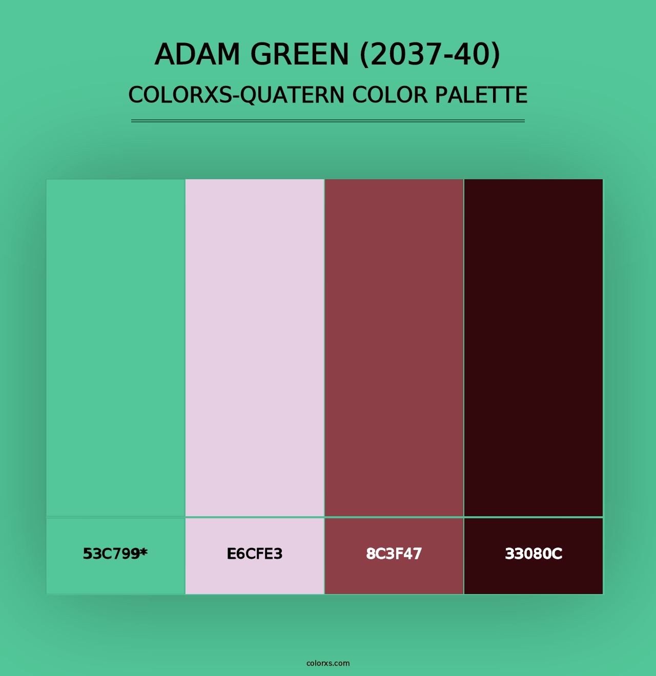 Adam Green (2037-40) - Colorxs Quad Palette