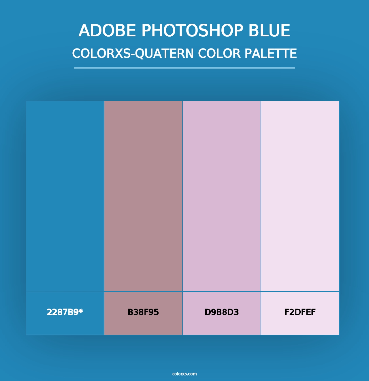 Adobe Photoshop Blue - Colorxs Quad Palette