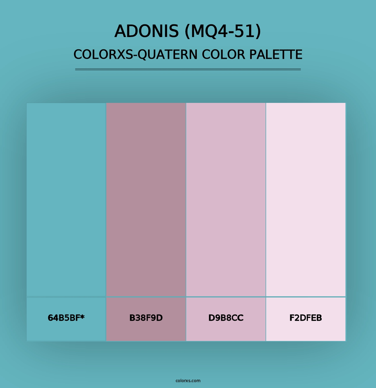 Adonis (MQ4-51) - Colorxs Quad Palette