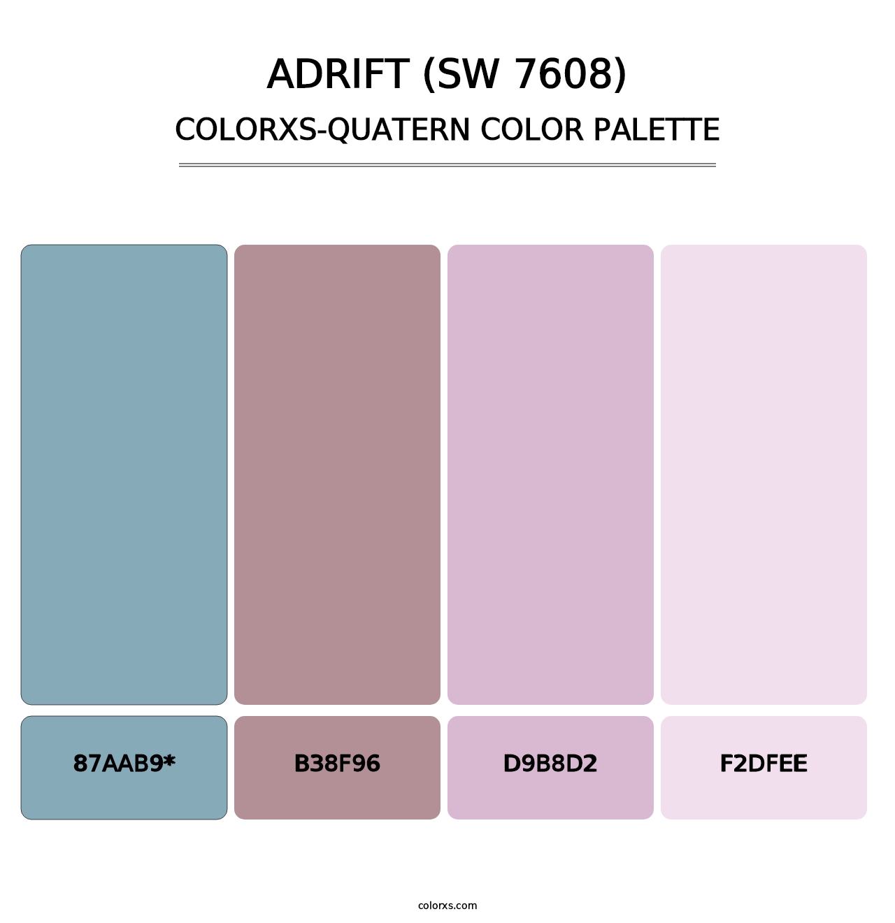 Adrift (SW 7608) - Colorxs Quad Palette