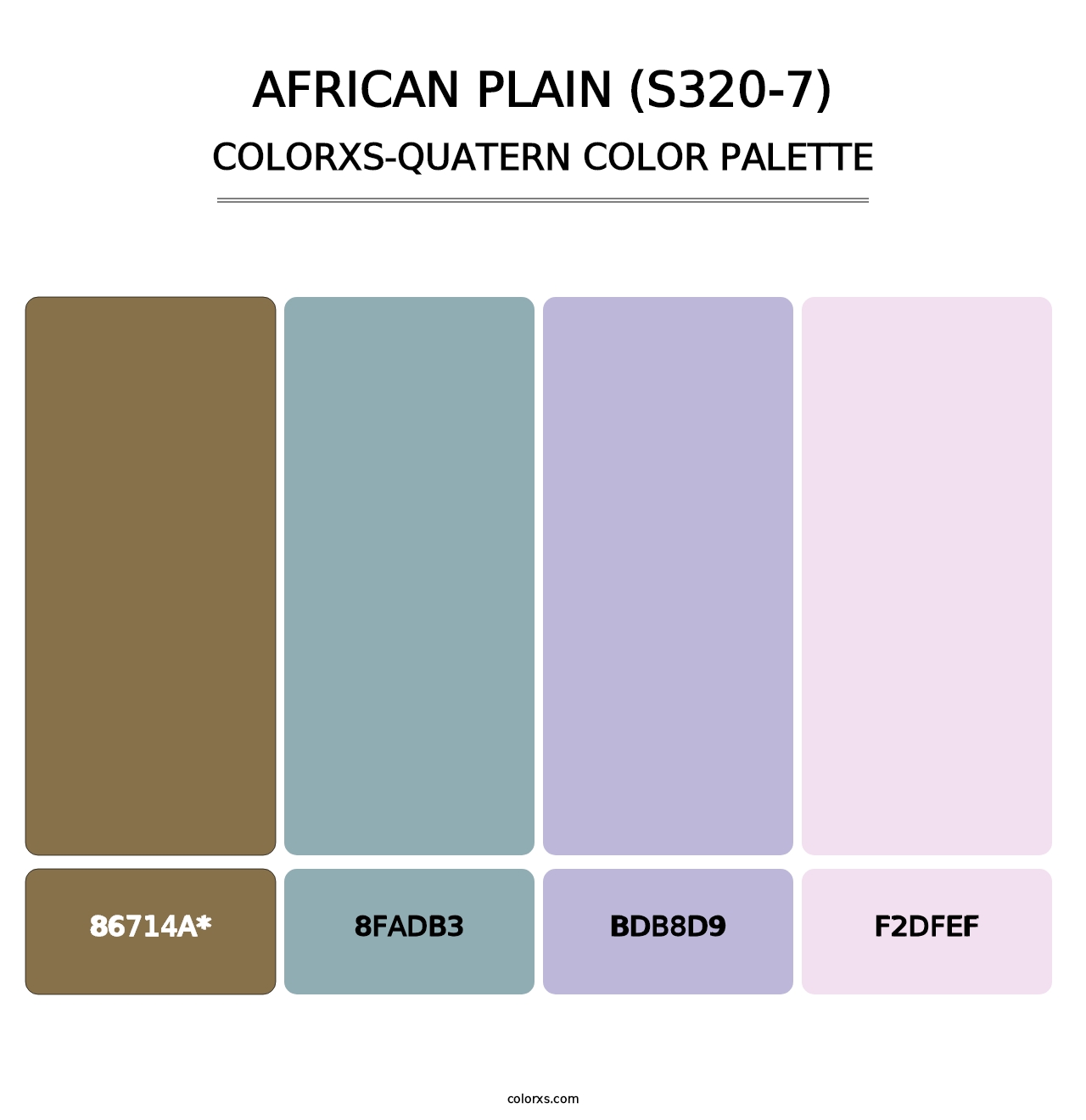 African Plain (S320-7) - Colorxs Quad Palette