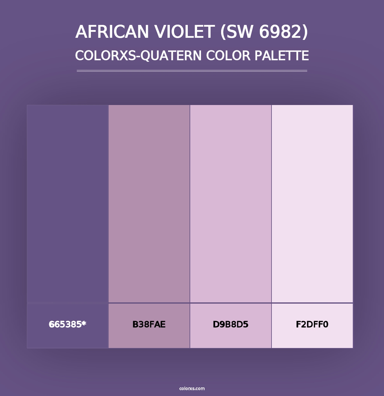 African Violet (SW 6982) - Colorxs Quad Palette