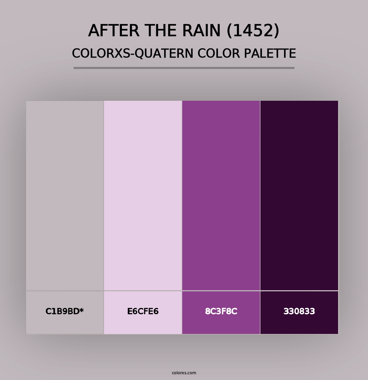 After the Rain (1452) - Colorxs Quad Palette