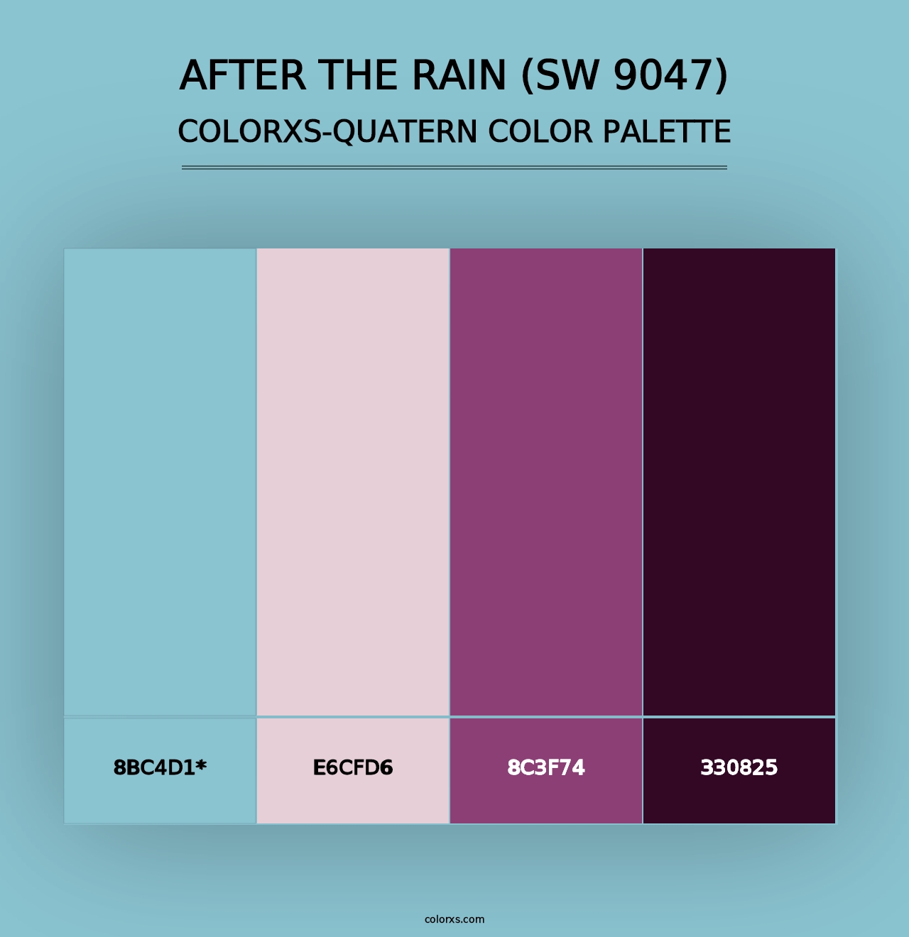 After the Rain (SW 9047) - Colorxs Quad Palette