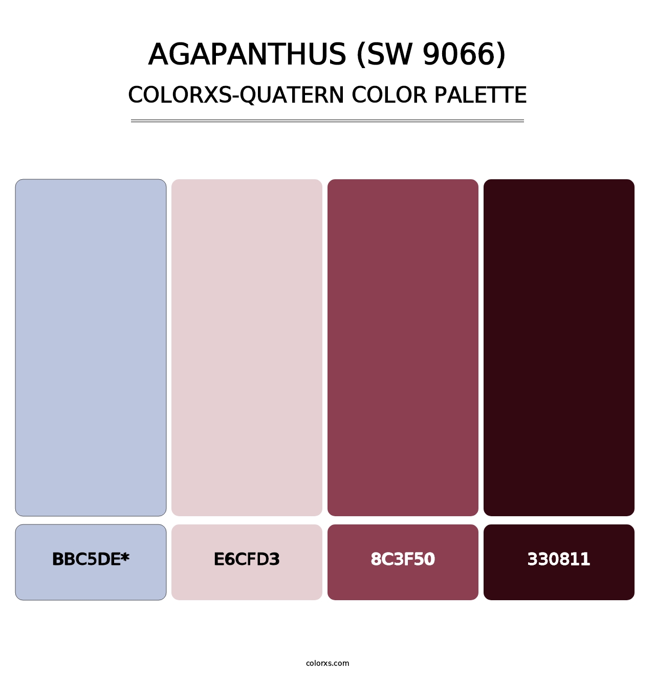 Agapanthus (SW 9066) - Colorxs Quad Palette