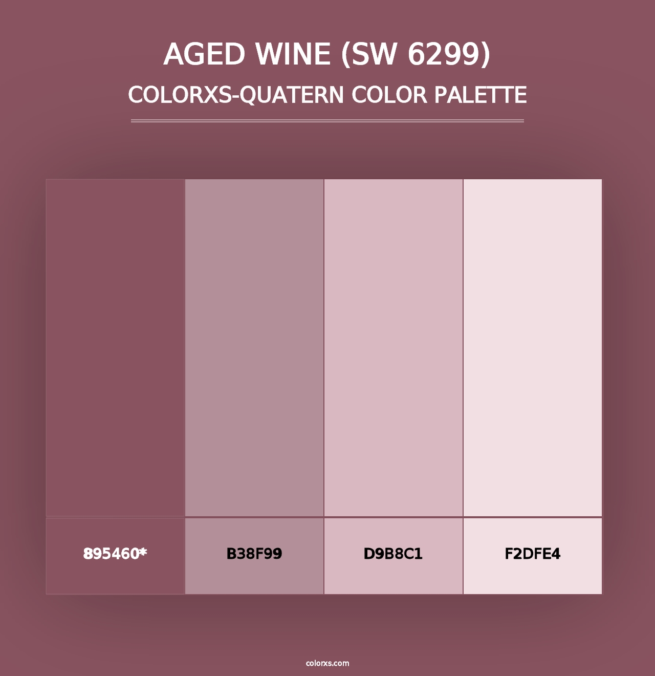 Aged Wine (SW 6299) - Colorxs Quad Palette