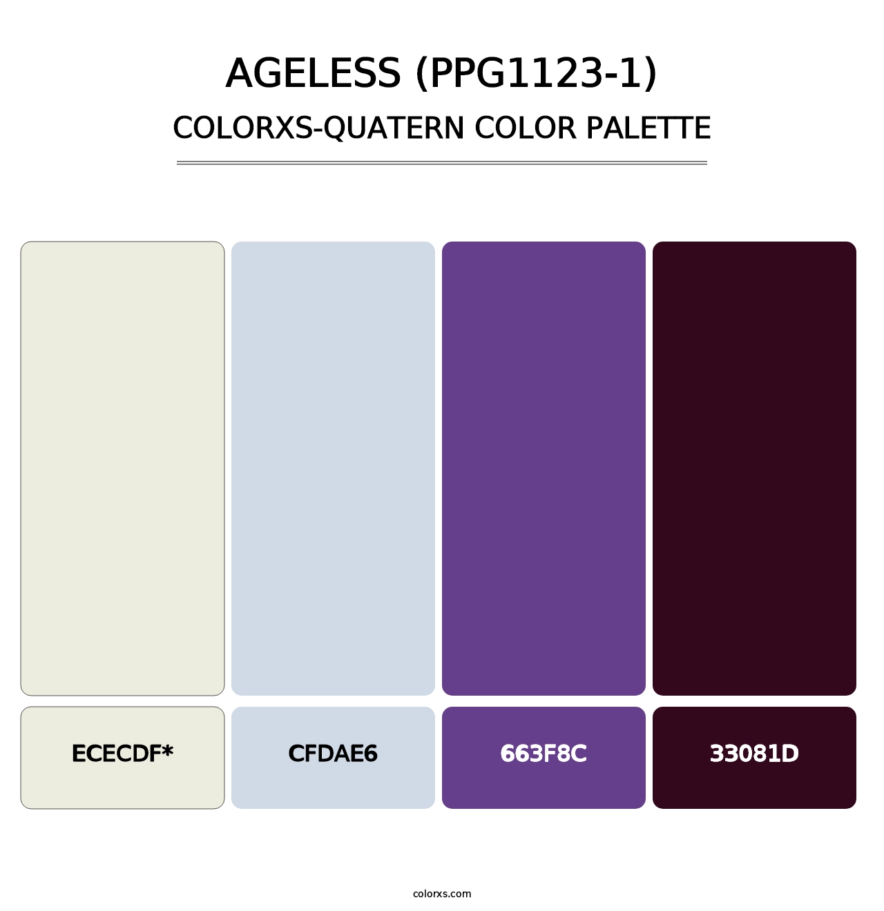 Ageless (PPG1123-1) - Colorxs Quad Palette