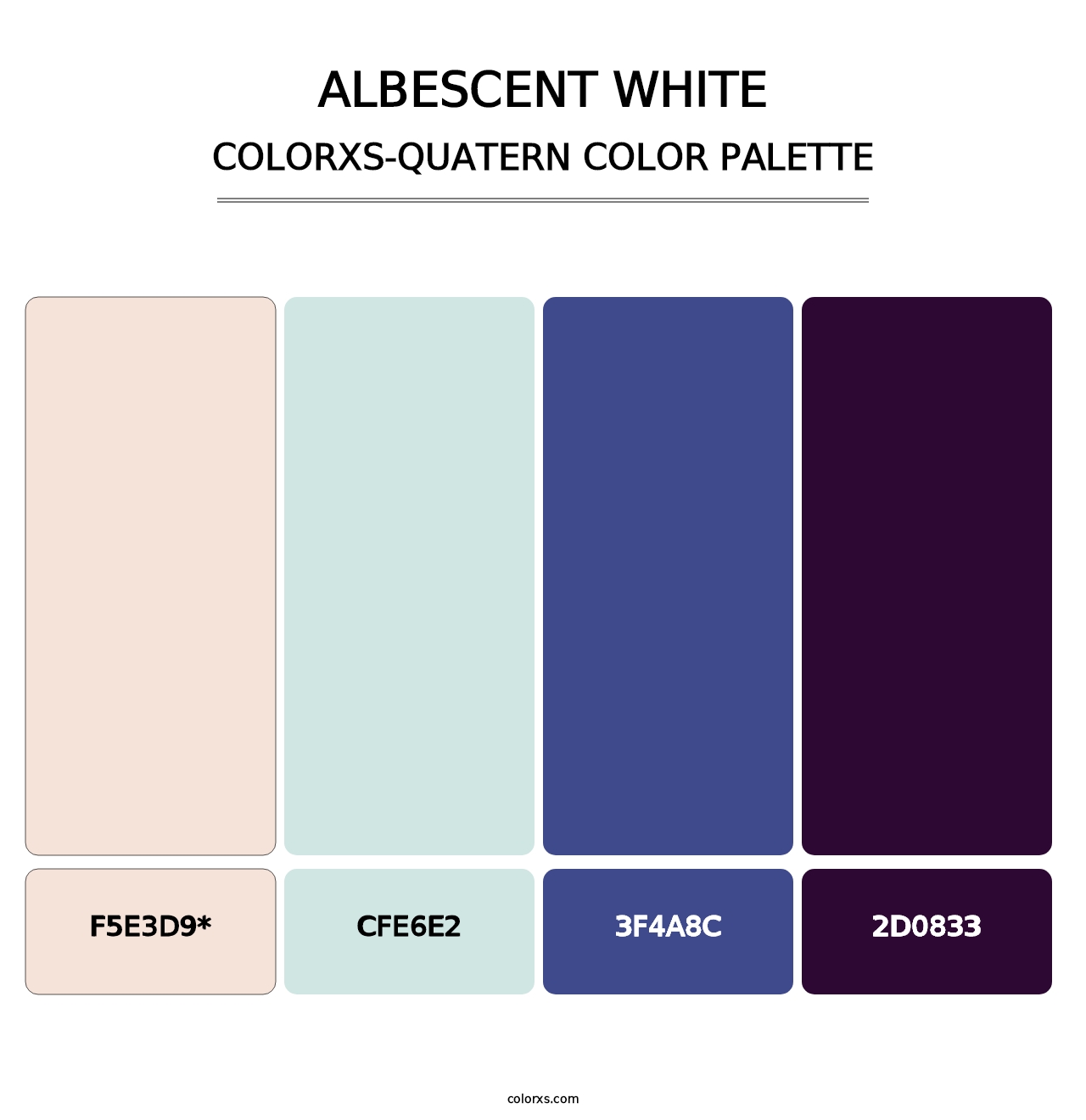 Albescent White - Colorxs Quad Palette