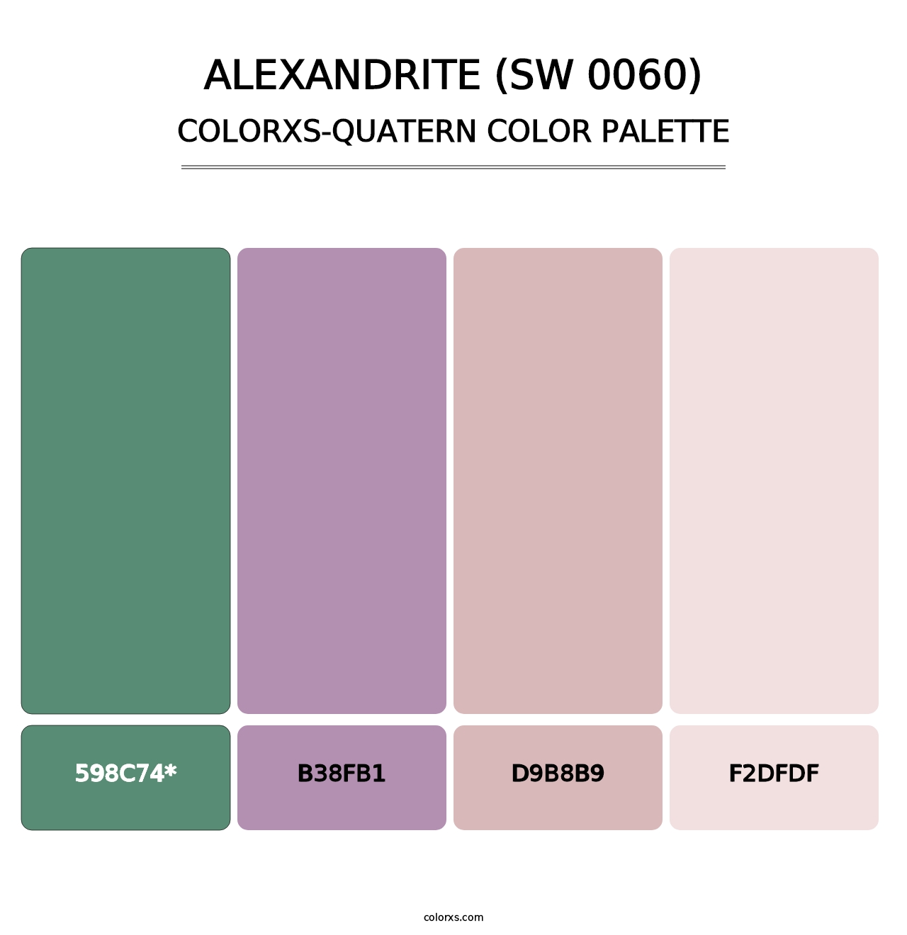 Alexandrite (SW 0060) - Colorxs Quad Palette