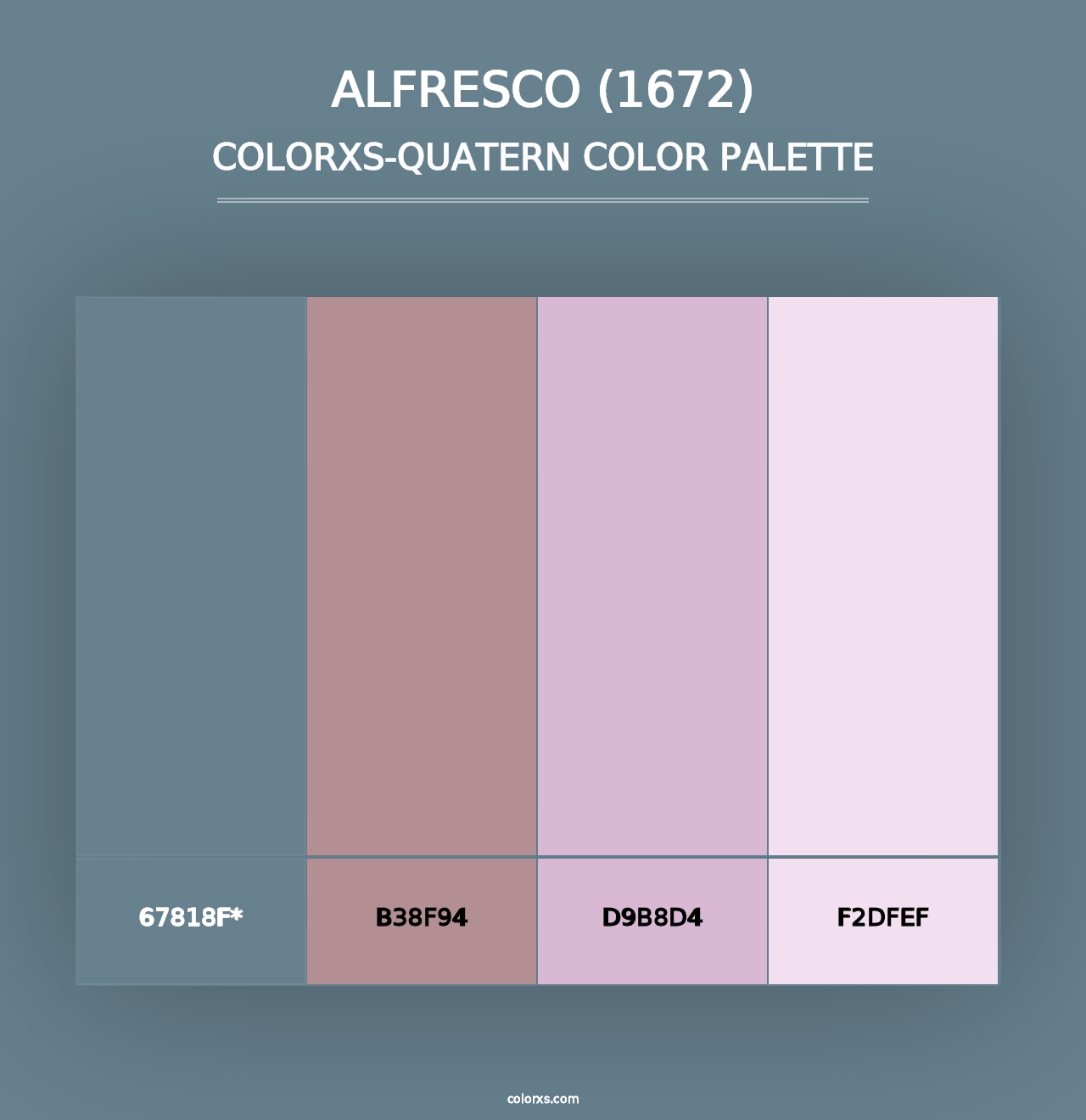 Alfresco (1672) - Colorxs Quad Palette