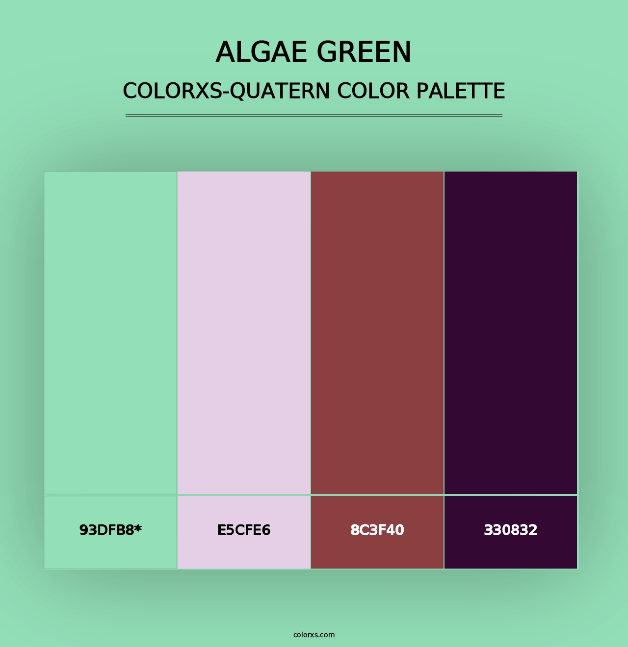 Algae Green - Colorxs Quad Palette