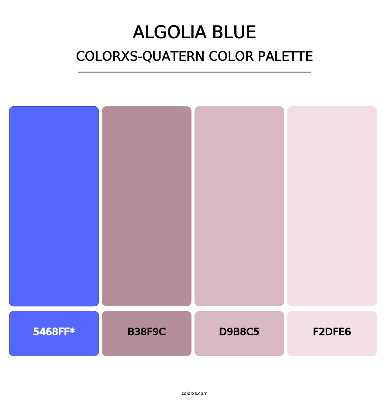 Algolia Blue - Colorxs Quad Palette