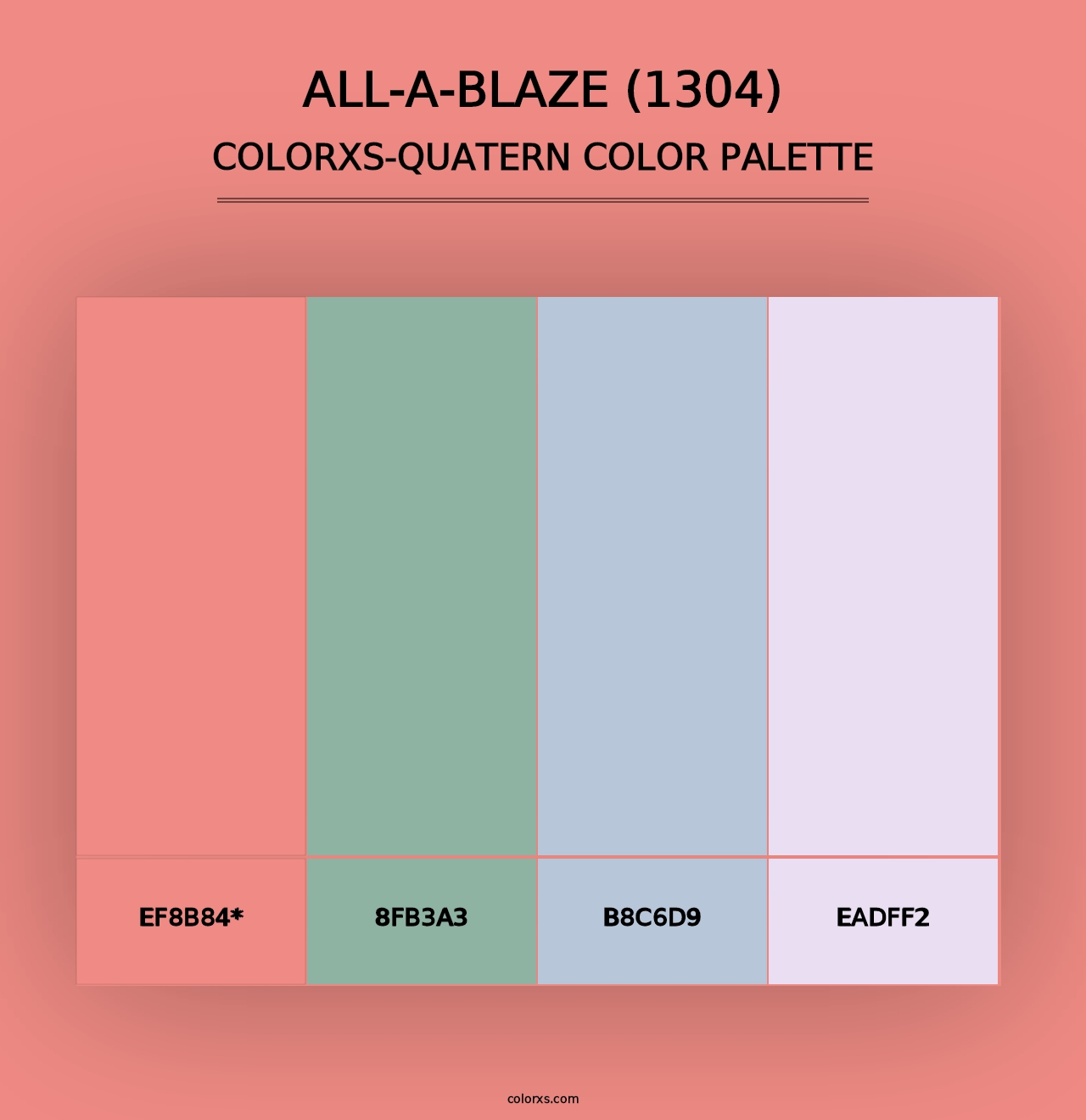 All-a-Blaze (1304) - Colorxs Quad Palette