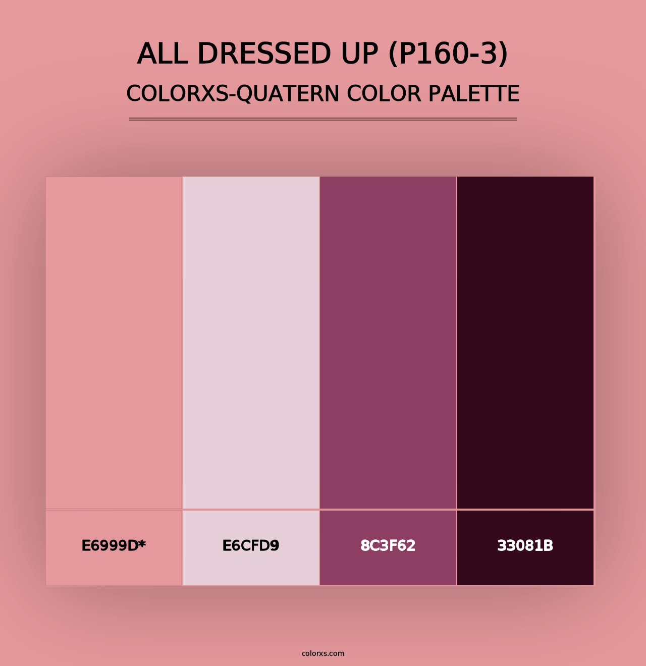 All Dressed Up (P160-3) - Colorxs Quad Palette