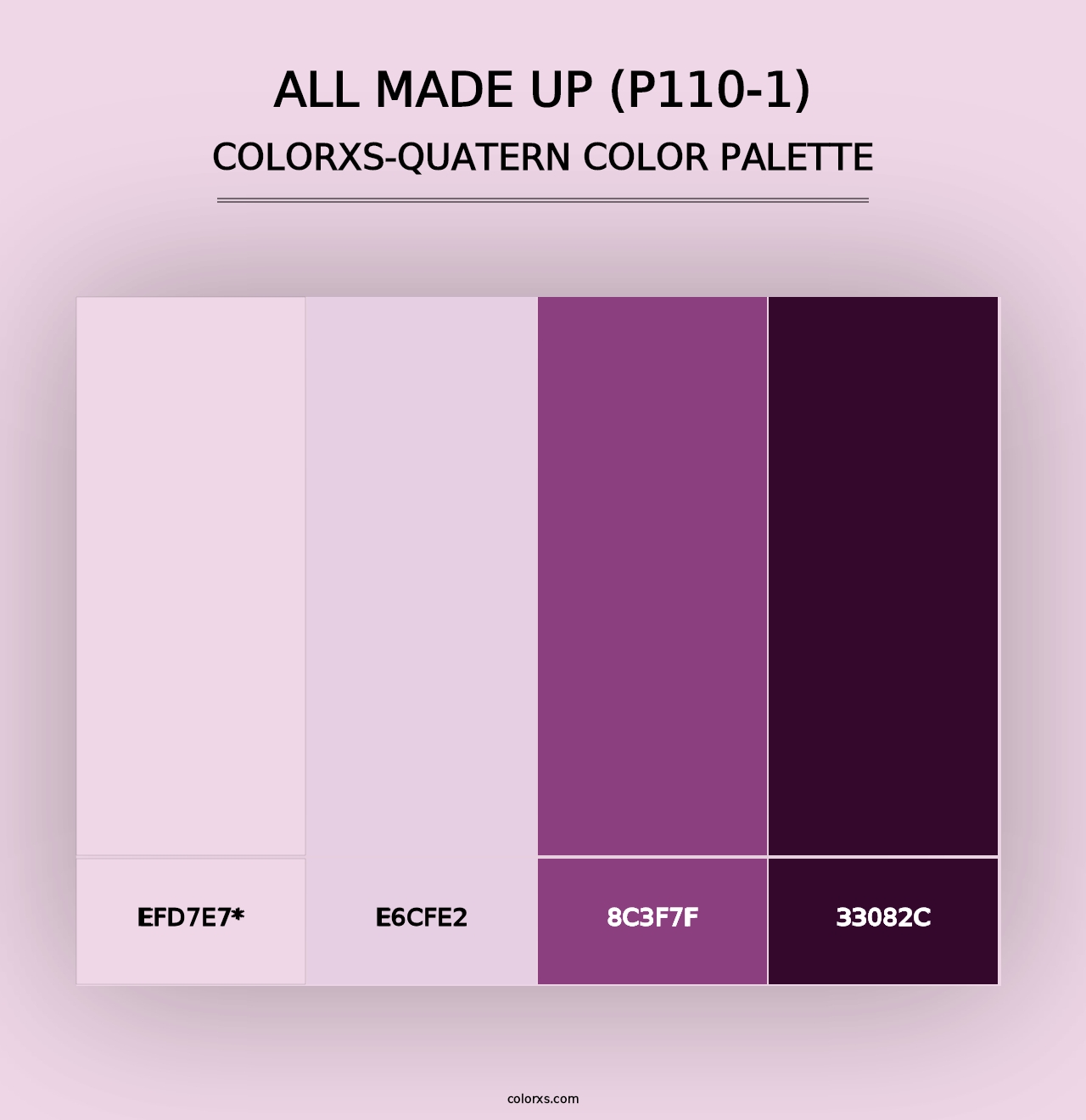 All Made Up (P110-1) - Colorxs Quad Palette