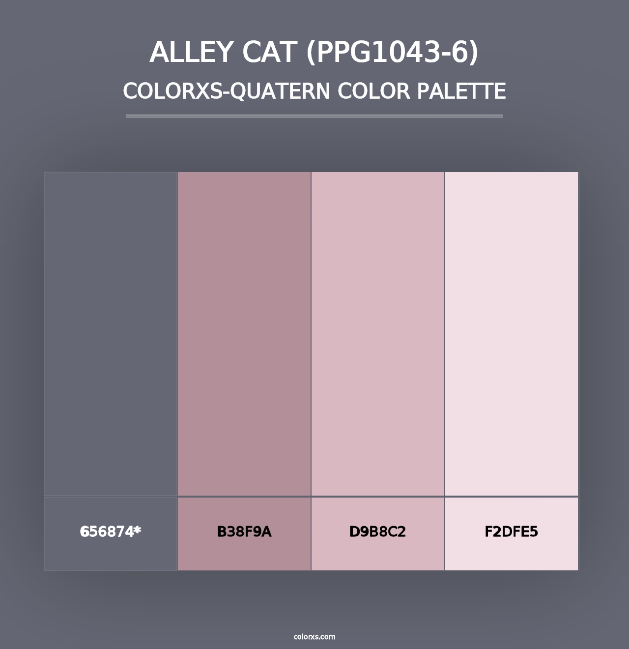 Alley Cat (PPG1043-6) - Colorxs Quad Palette