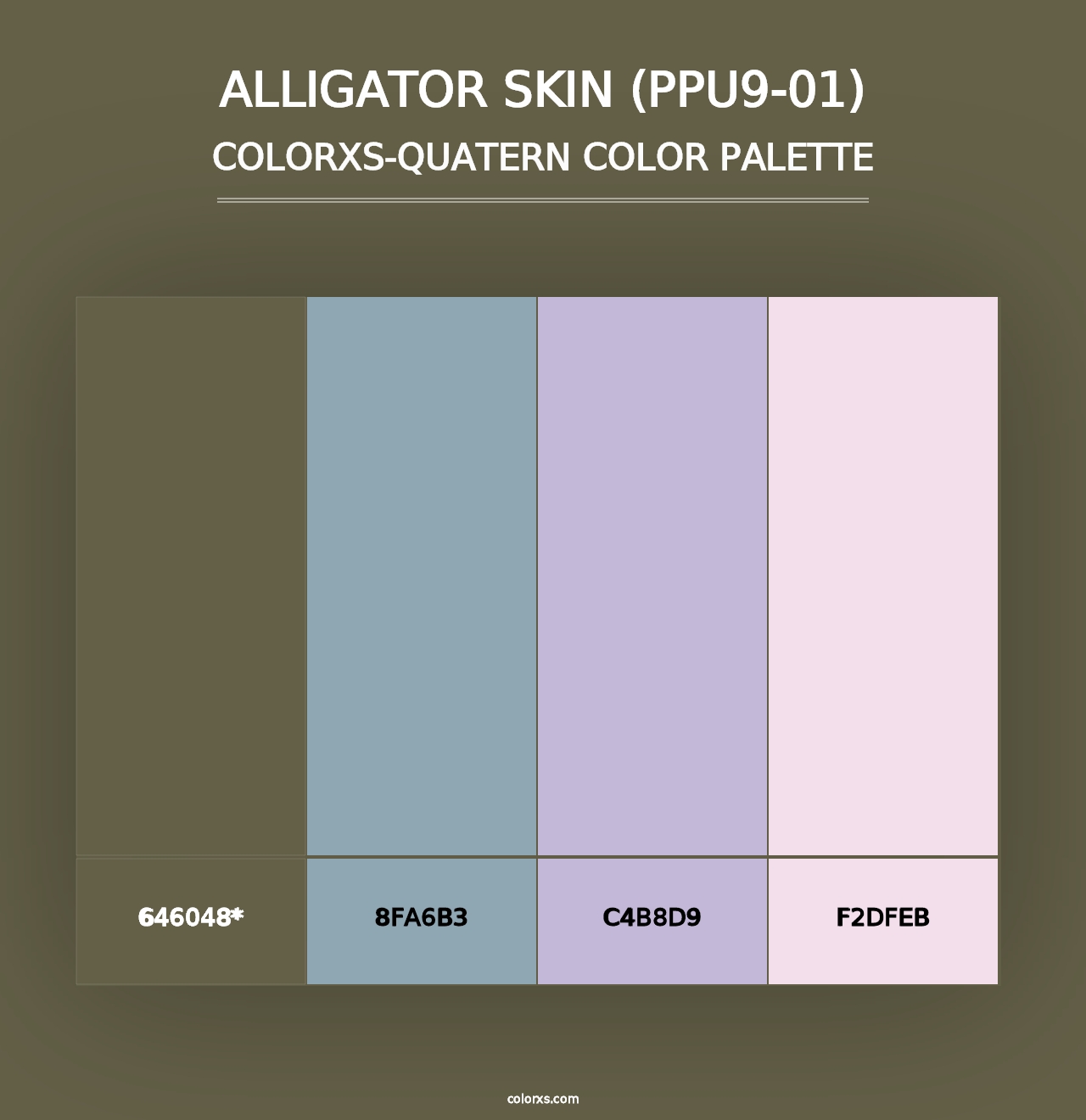 Alligator Skin (PPU9-01) - Colorxs Quad Palette