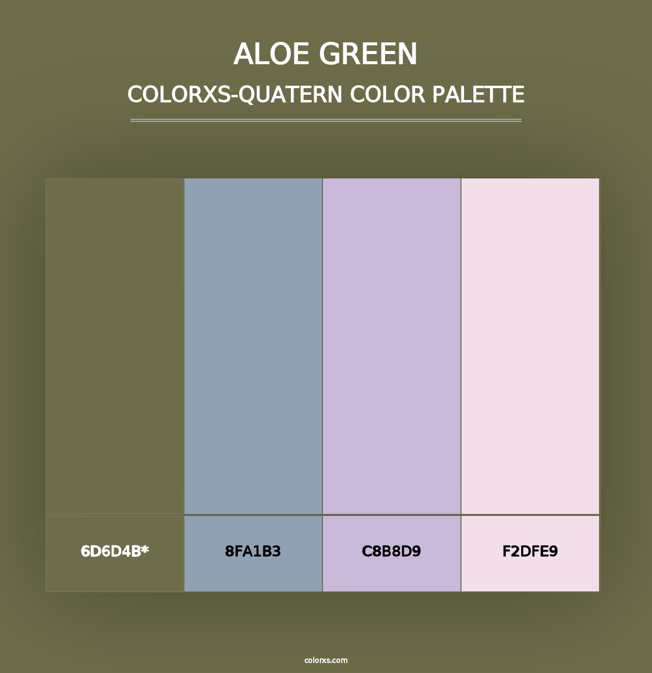 Aloe Green - Colorxs Quad Palette