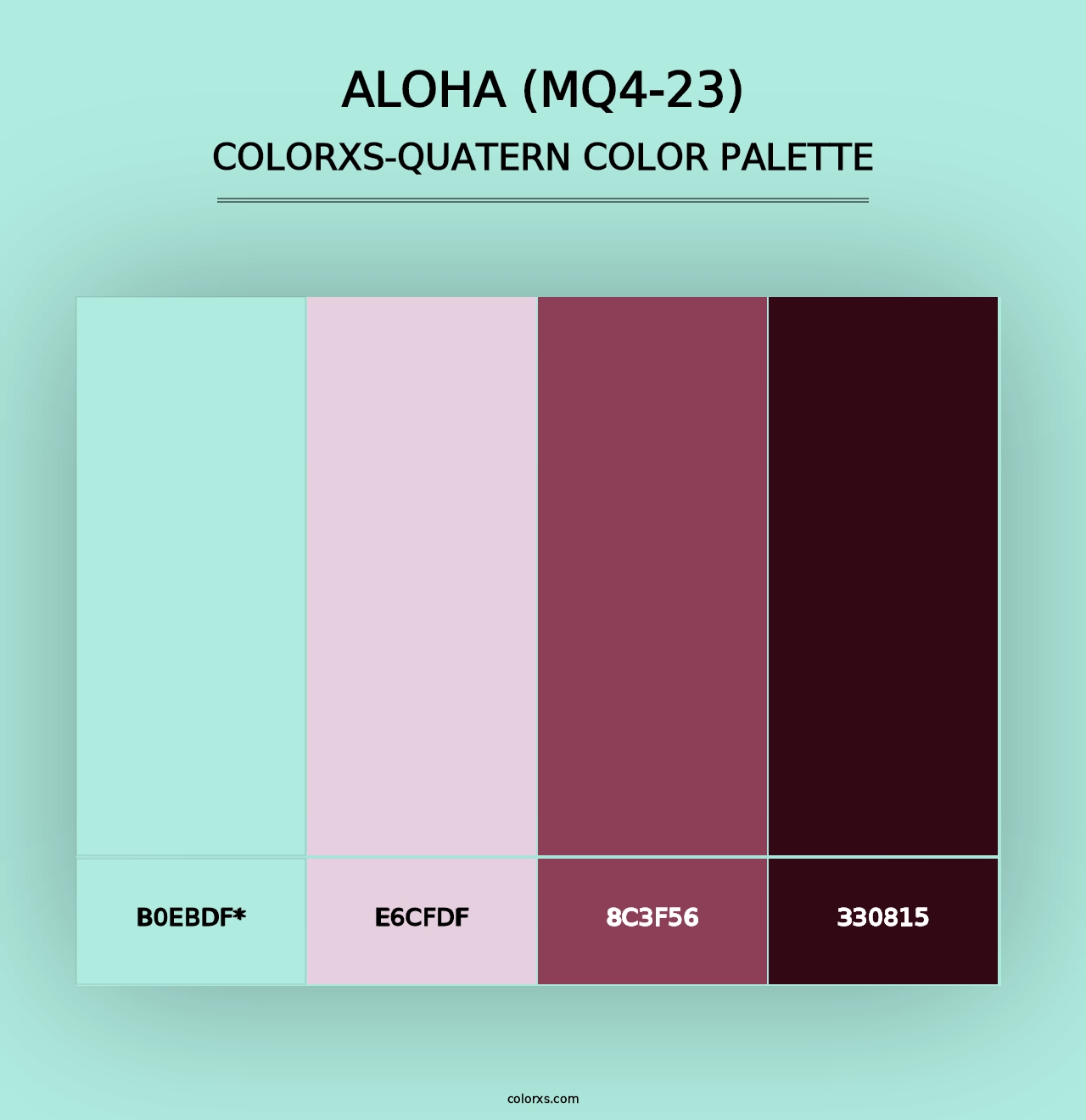 Aloha (MQ4-23) - Colorxs Quad Palette