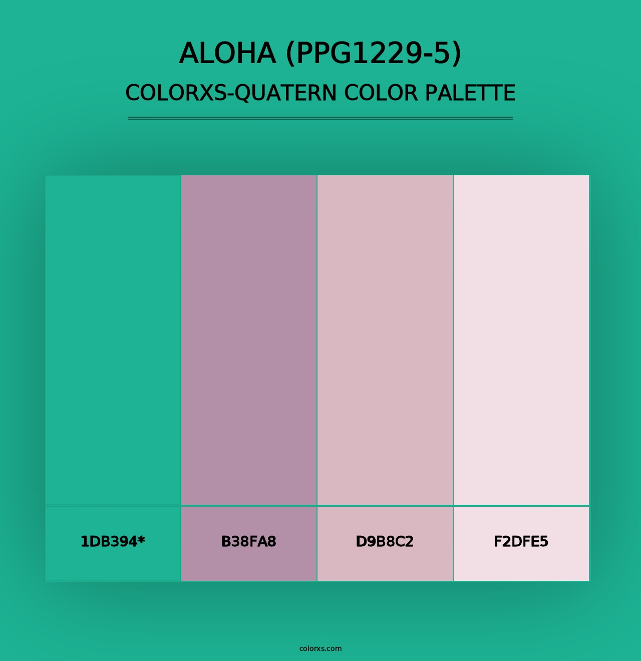 Aloha (PPG1229-5) - Colorxs Quad Palette