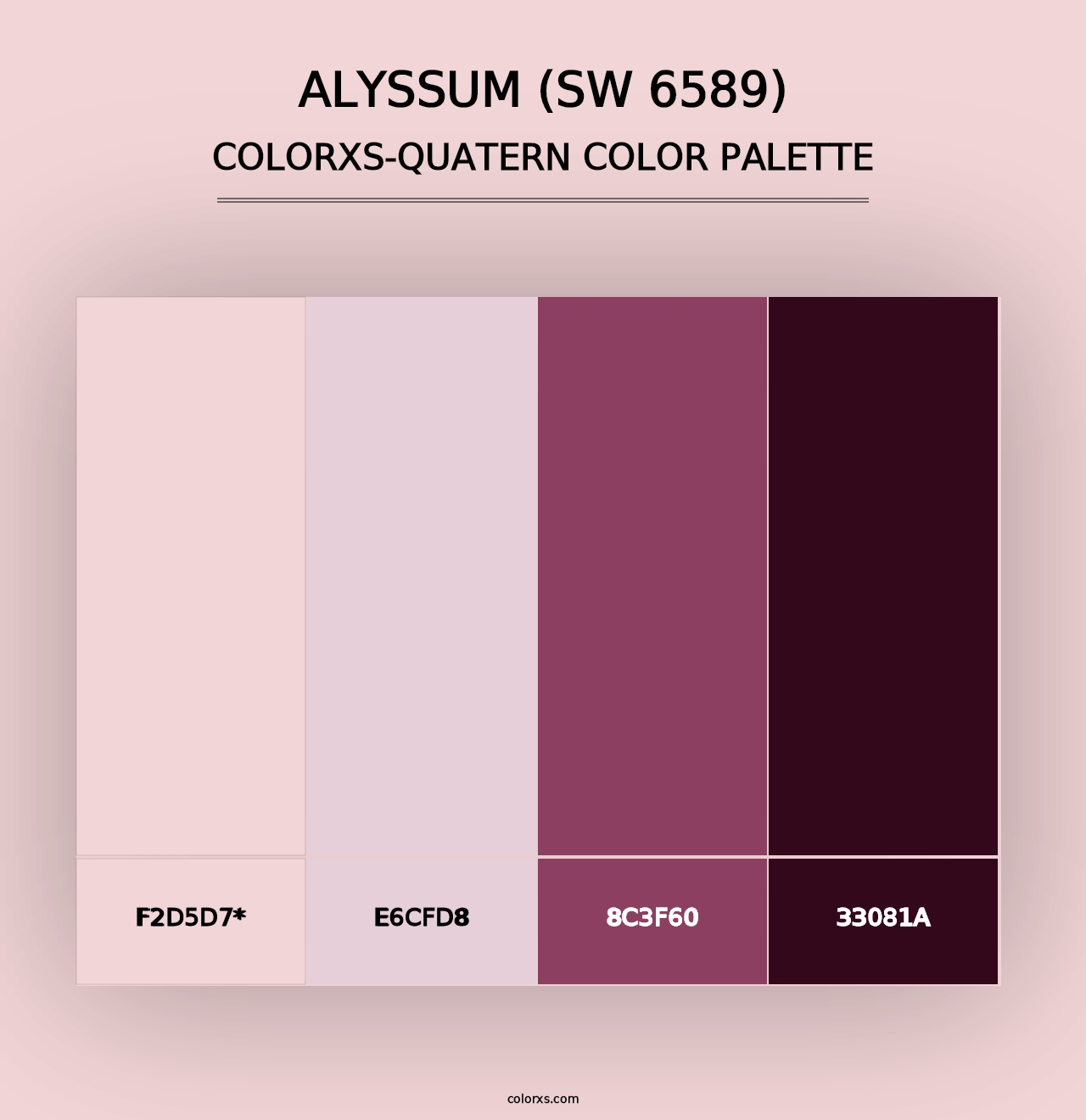 Alyssum (SW 6589) - Colorxs Quad Palette