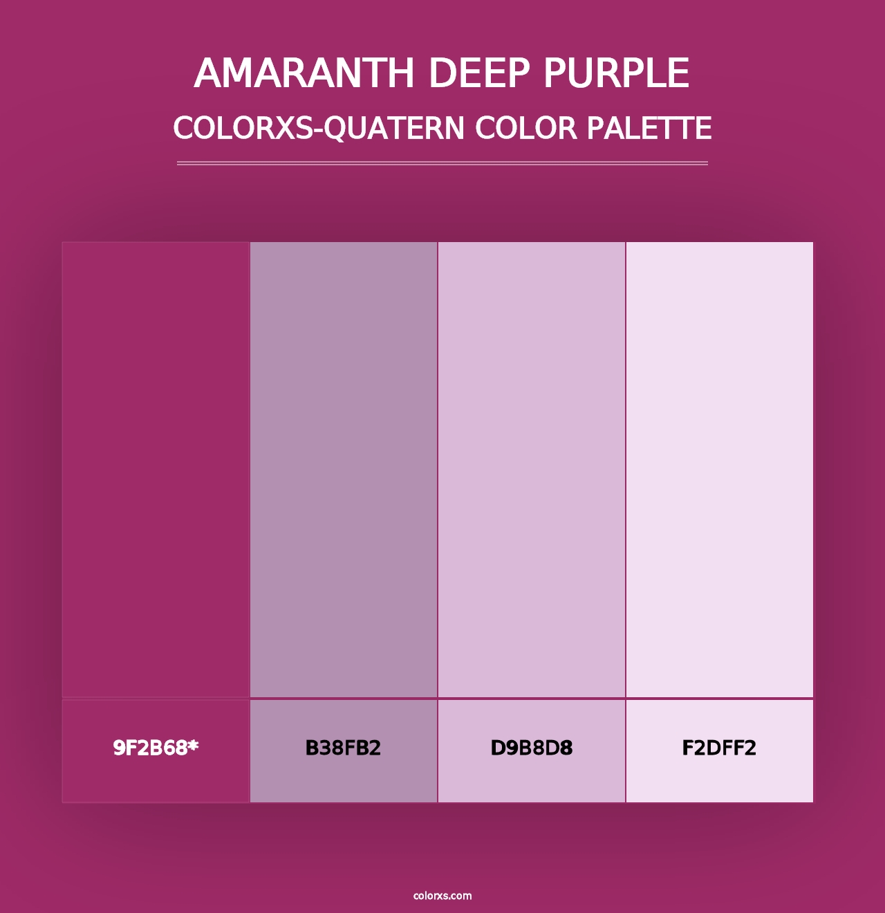 Amaranth Deep Purple - Colorxs Quad Palette