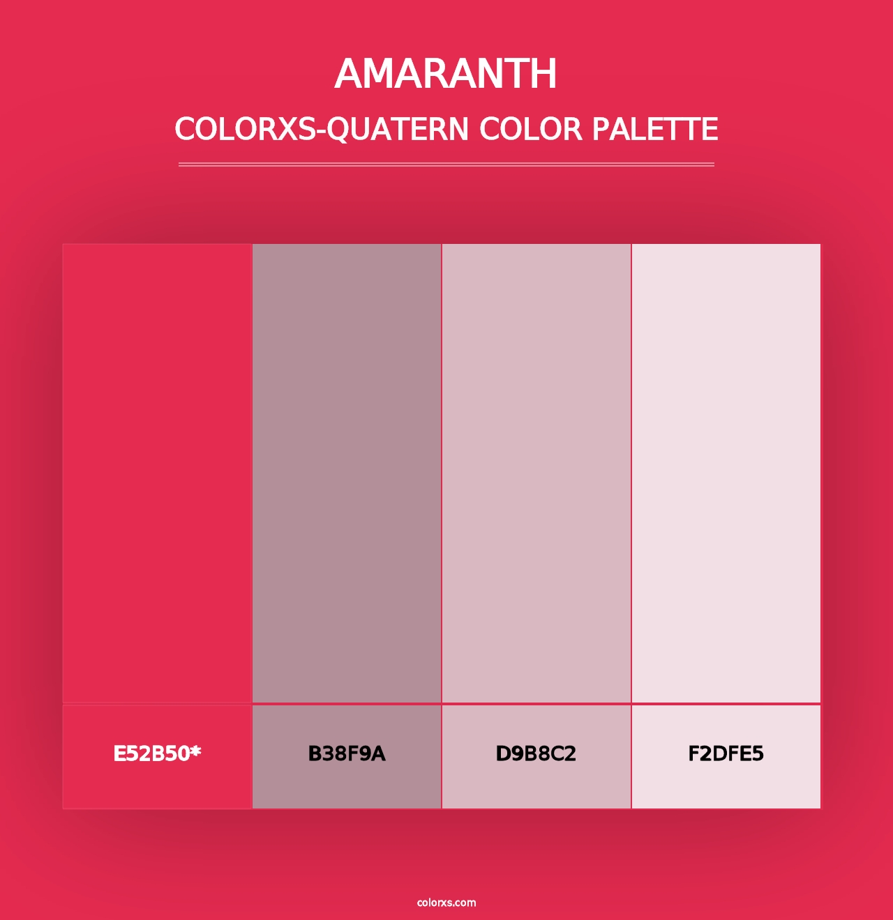 Amaranth - Colorxs Quad Palette