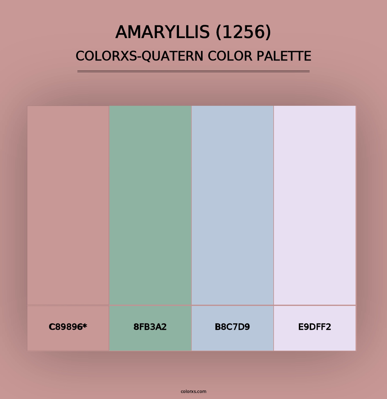 Amaryllis (1256) - Colorxs Quad Palette