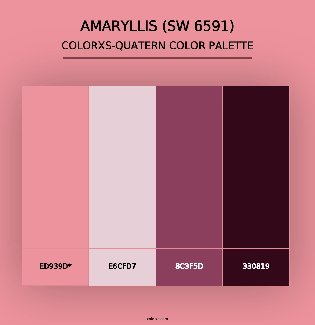 Amaryllis (SW 6591) - Colorxs Quad Palette