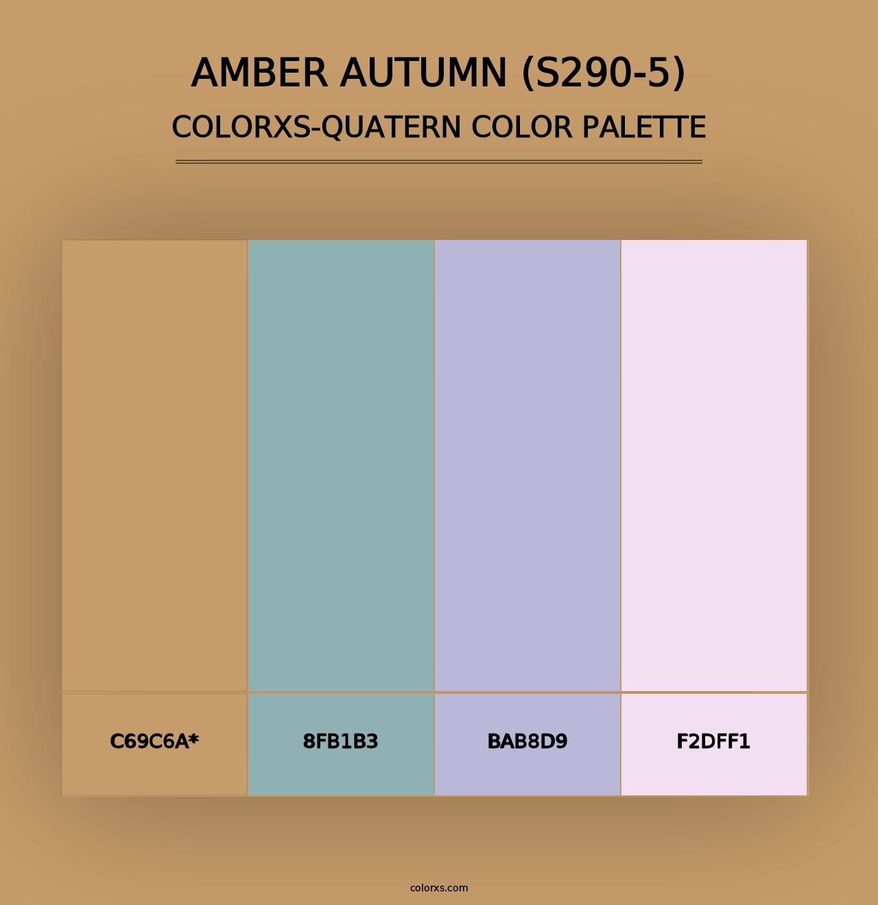 Amber Autumn (S290-5) - Colorxs Quad Palette