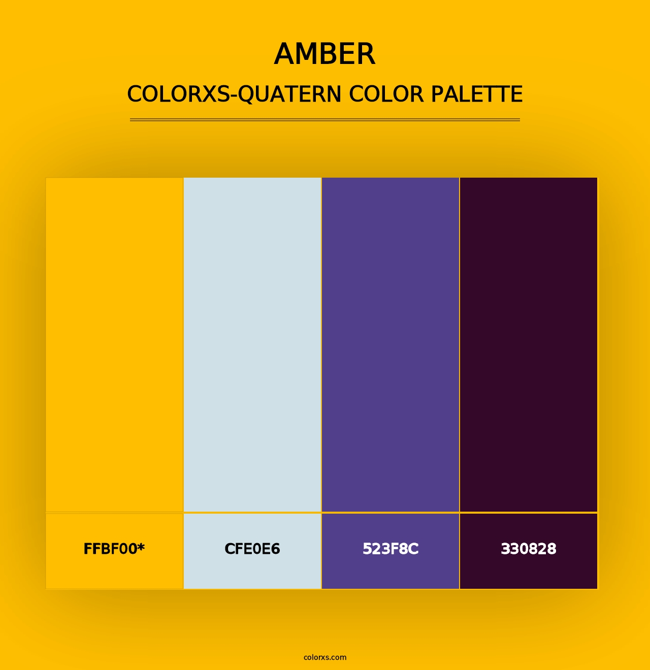 Amber - Colorxs Quad Palette