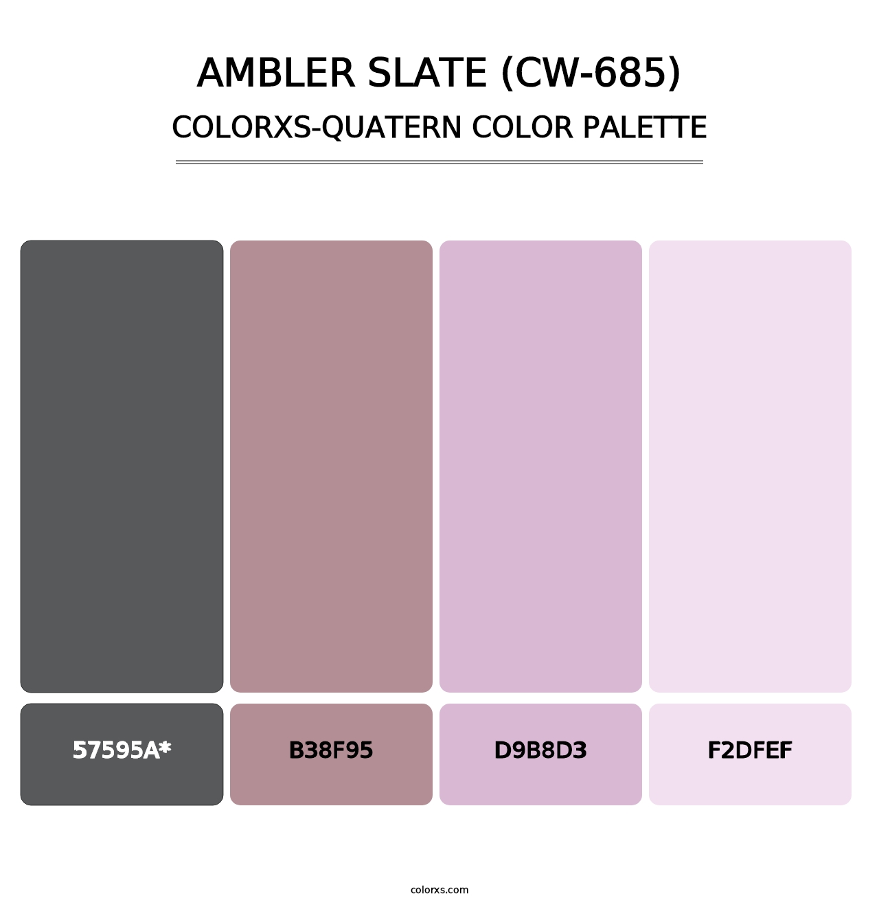 Ambler Slate (CW-685) - Colorxs Quad Palette