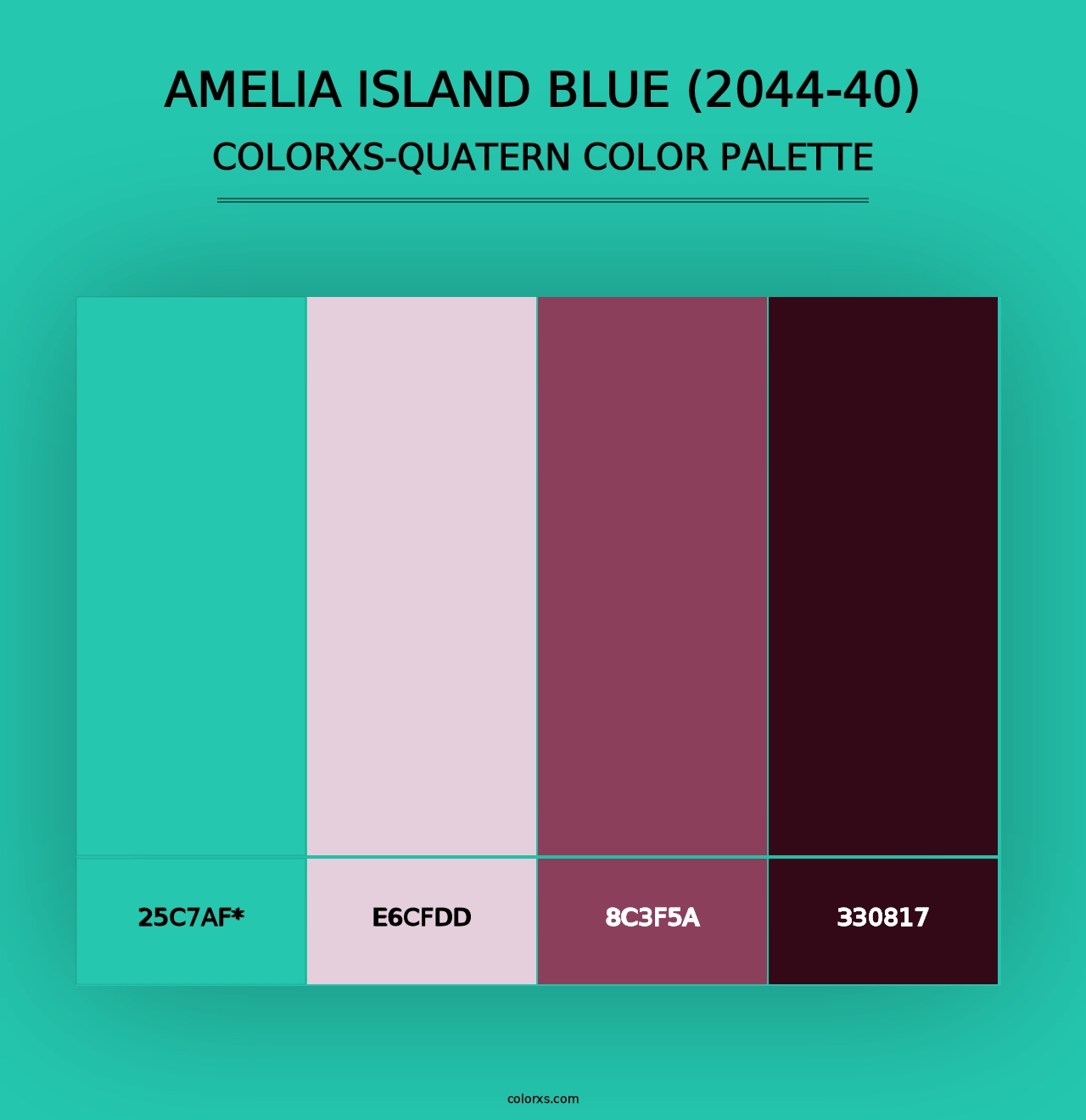 Amelia Island Blue (2044-40) - Colorxs Quad Palette