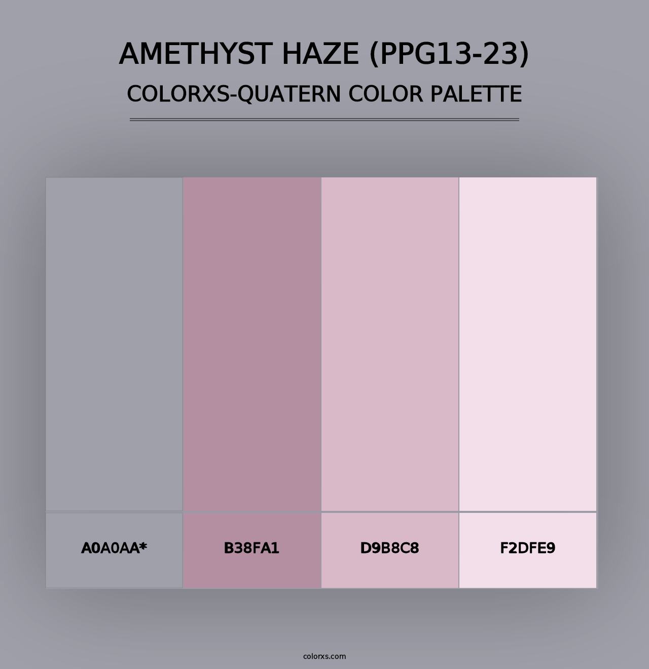 Amethyst Haze (PPG13-23) - Colorxs Quad Palette