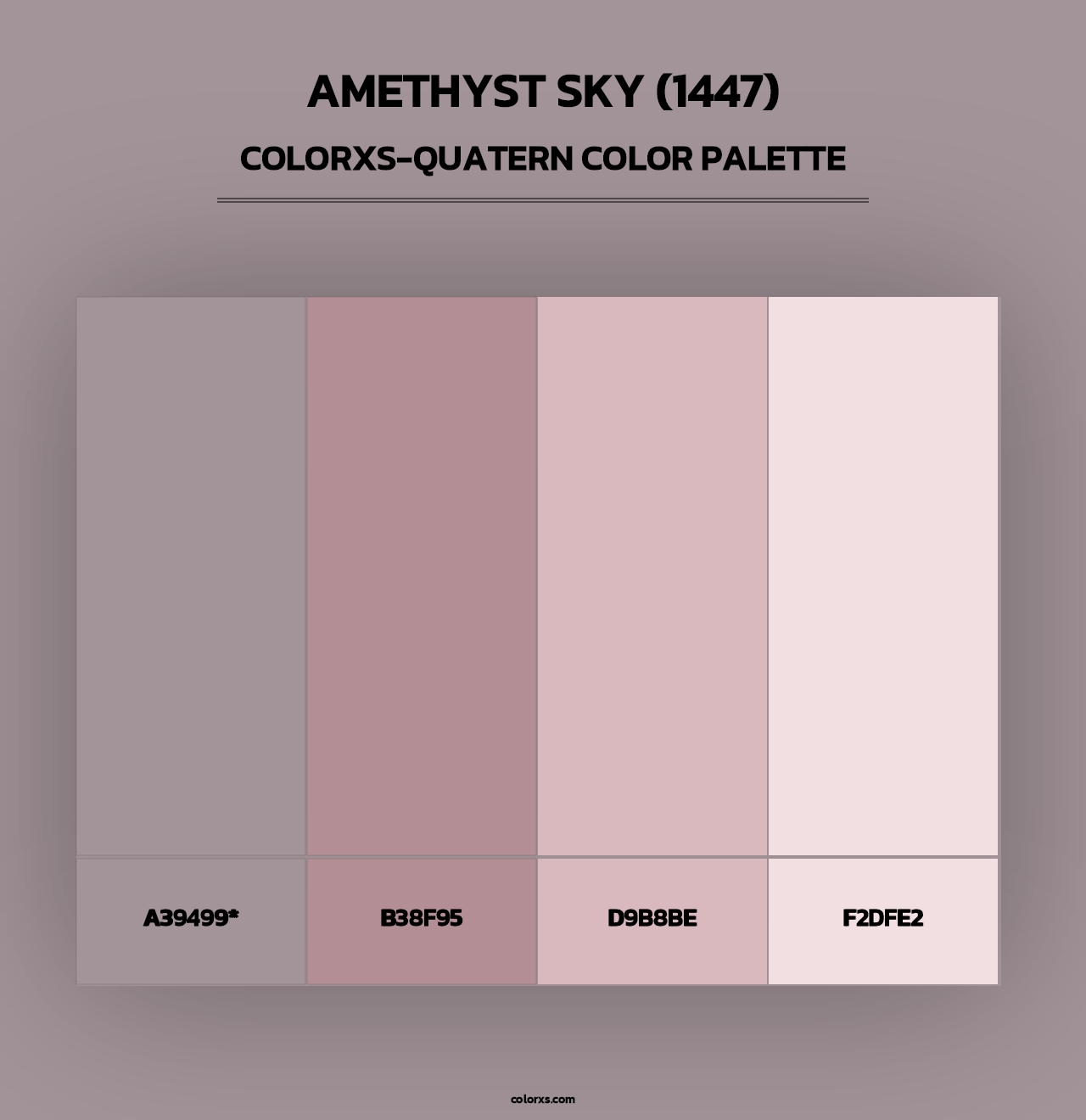 Amethyst Sky (1447) - Colorxs Quad Palette