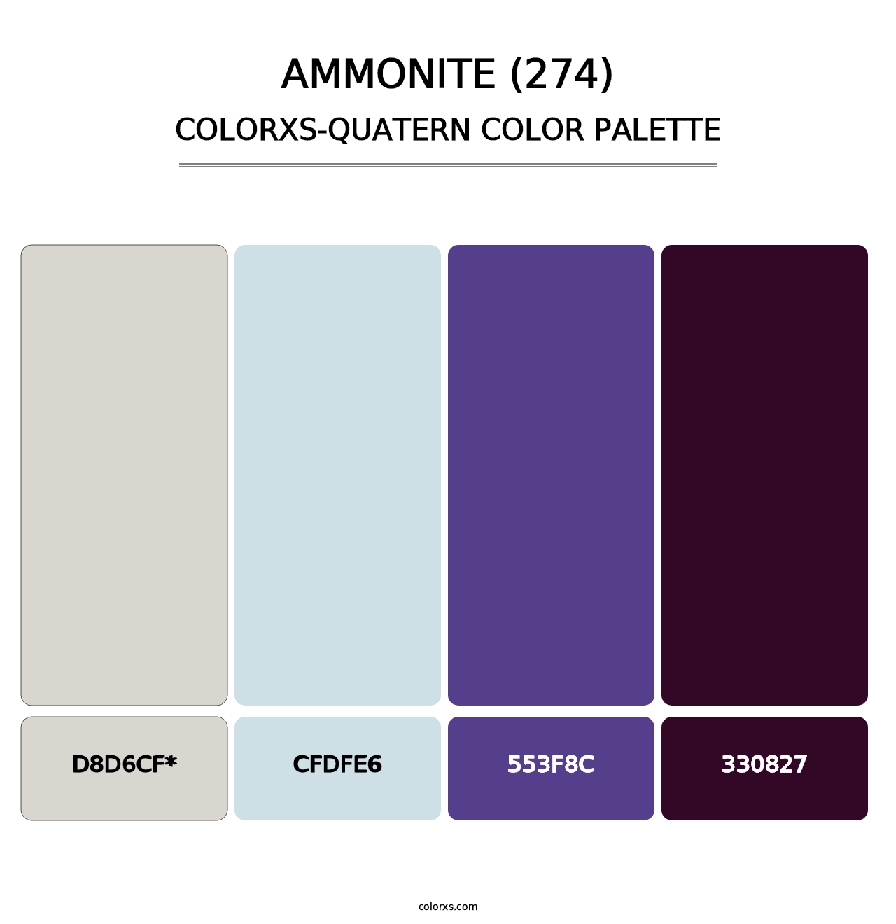 Ammonite (274) - Colorxs Quad Palette