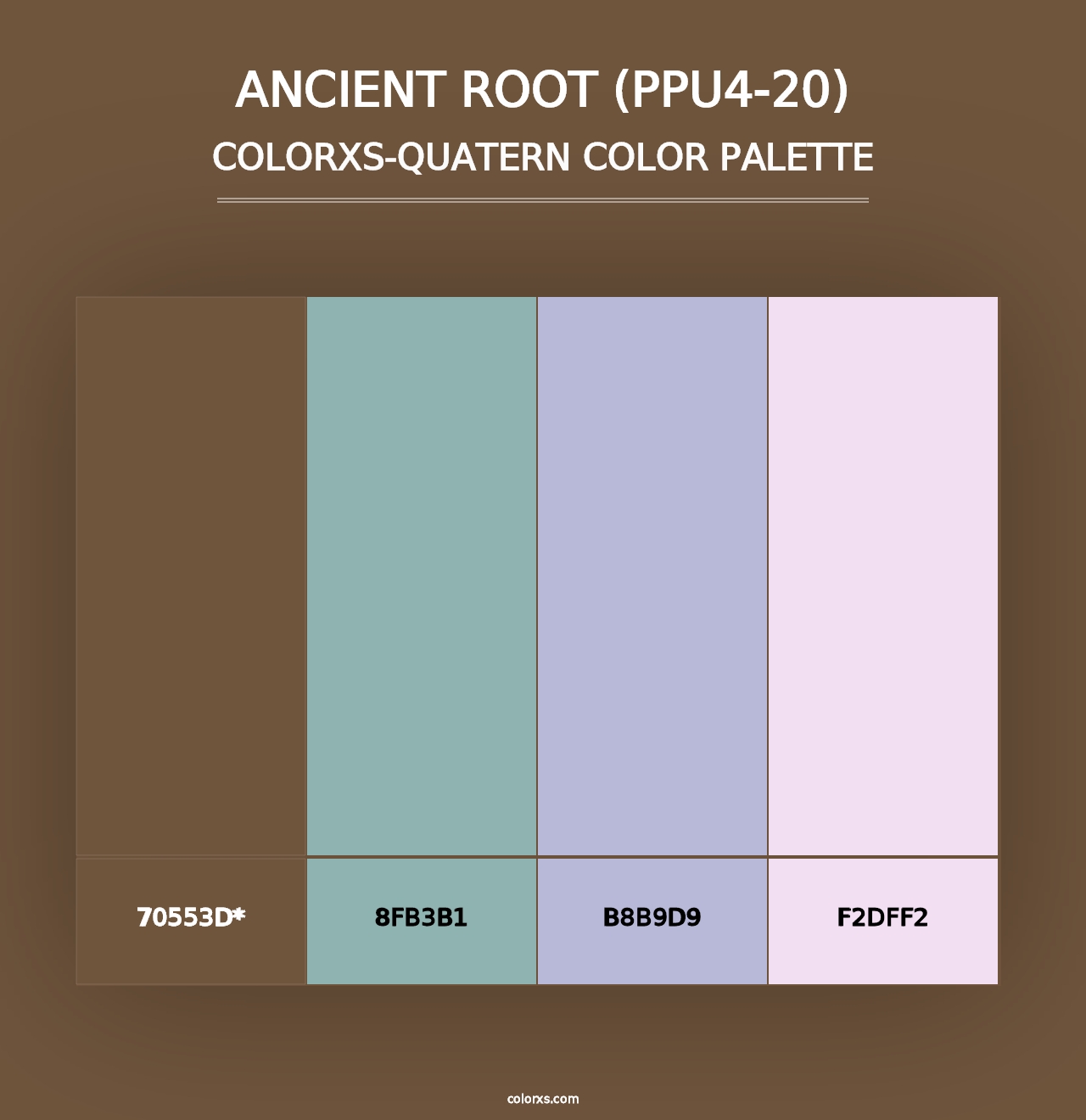 Ancient Root (PPU4-20) - Colorxs Quad Palette