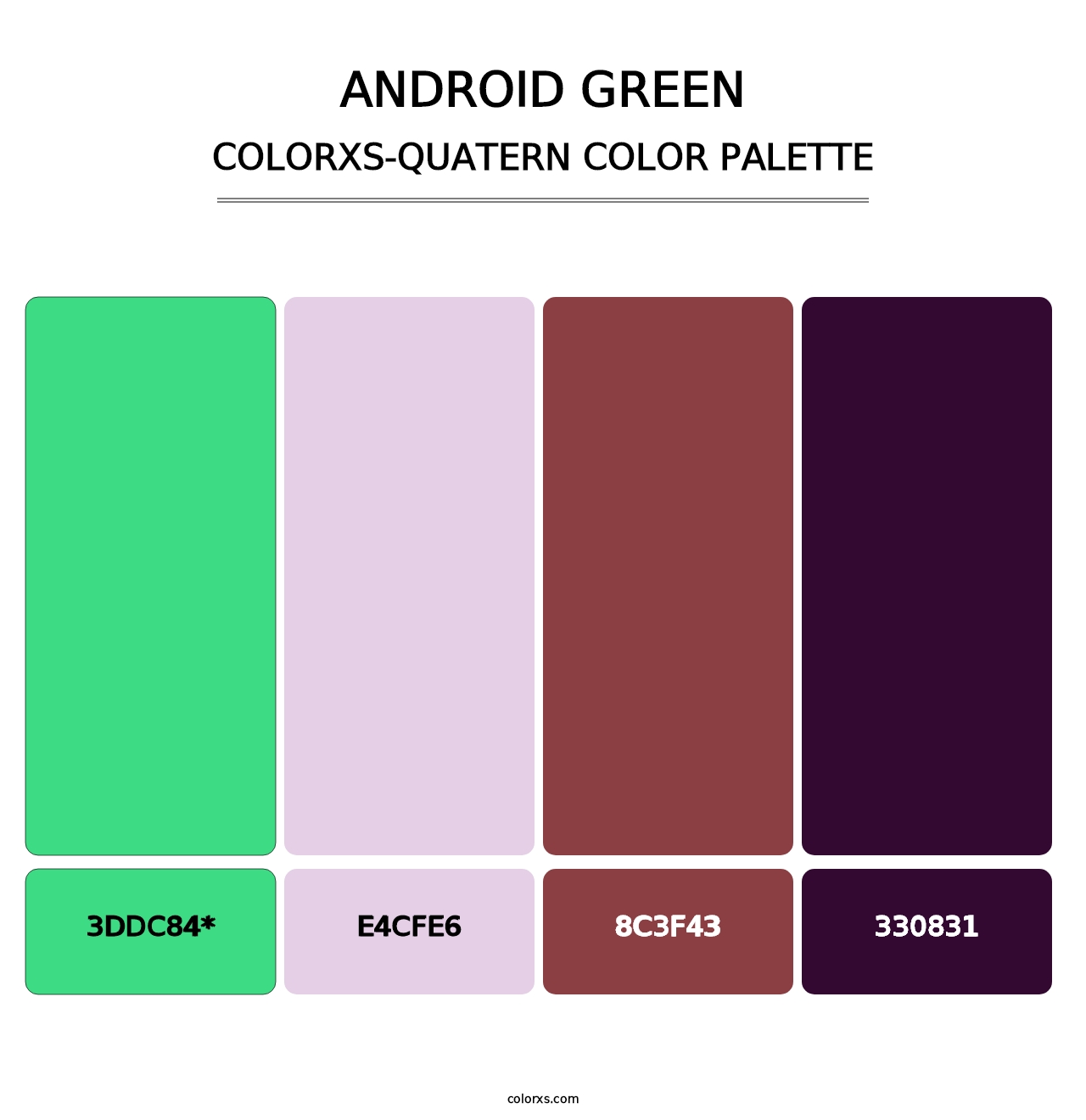 Android Green - Colorxs Quad Palette